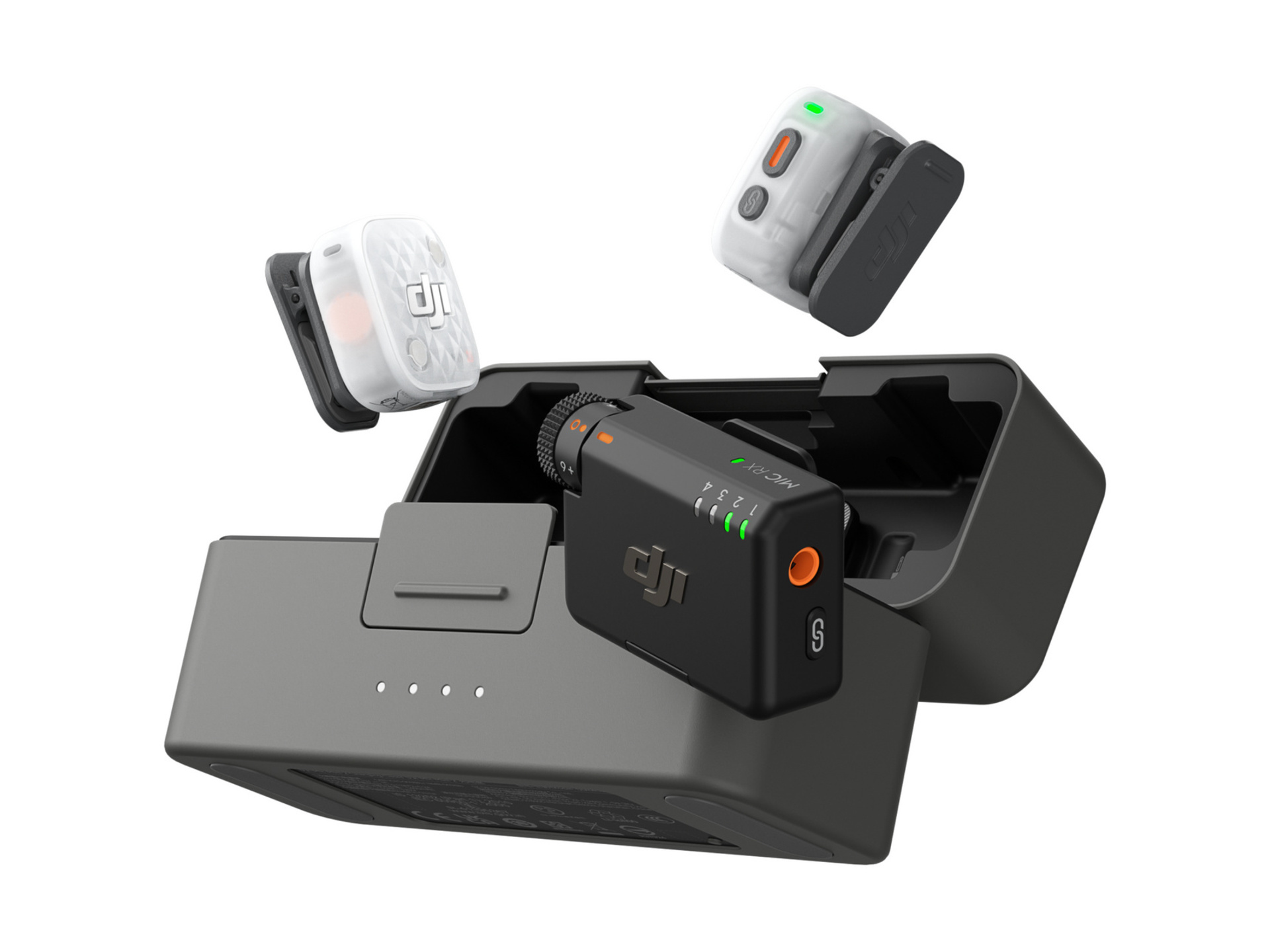DJI Mic Mini 2S 2-Person Compact Wireless Microphone System with Charging Case (2 TX + 1 RX + Charging Case)