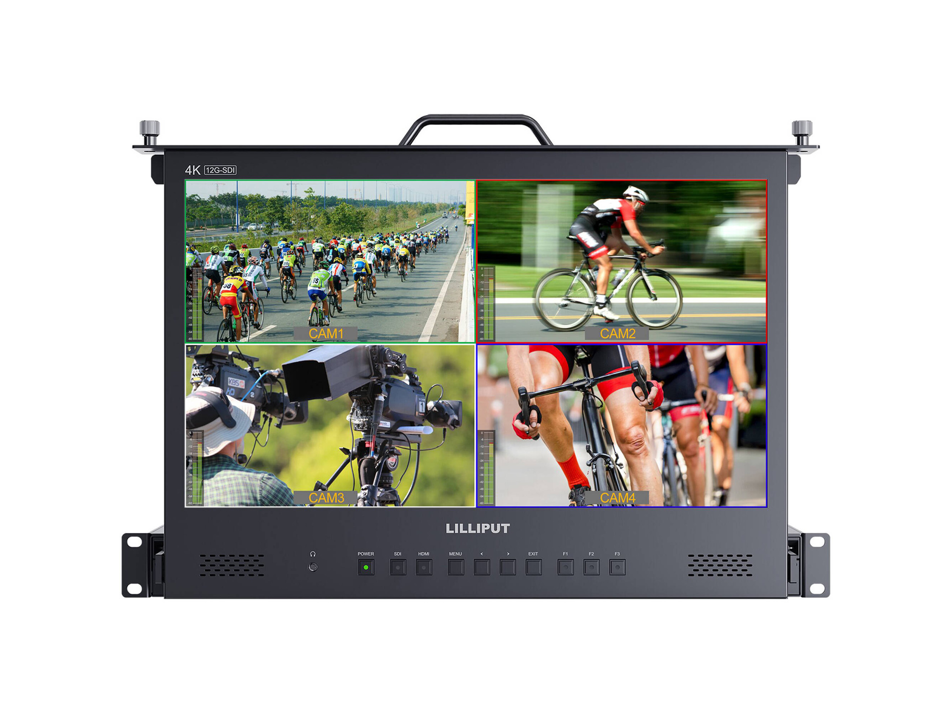 Lilliput 17.3" HDMI/12G-SDI Pullout Rackmount HD Production Monitor