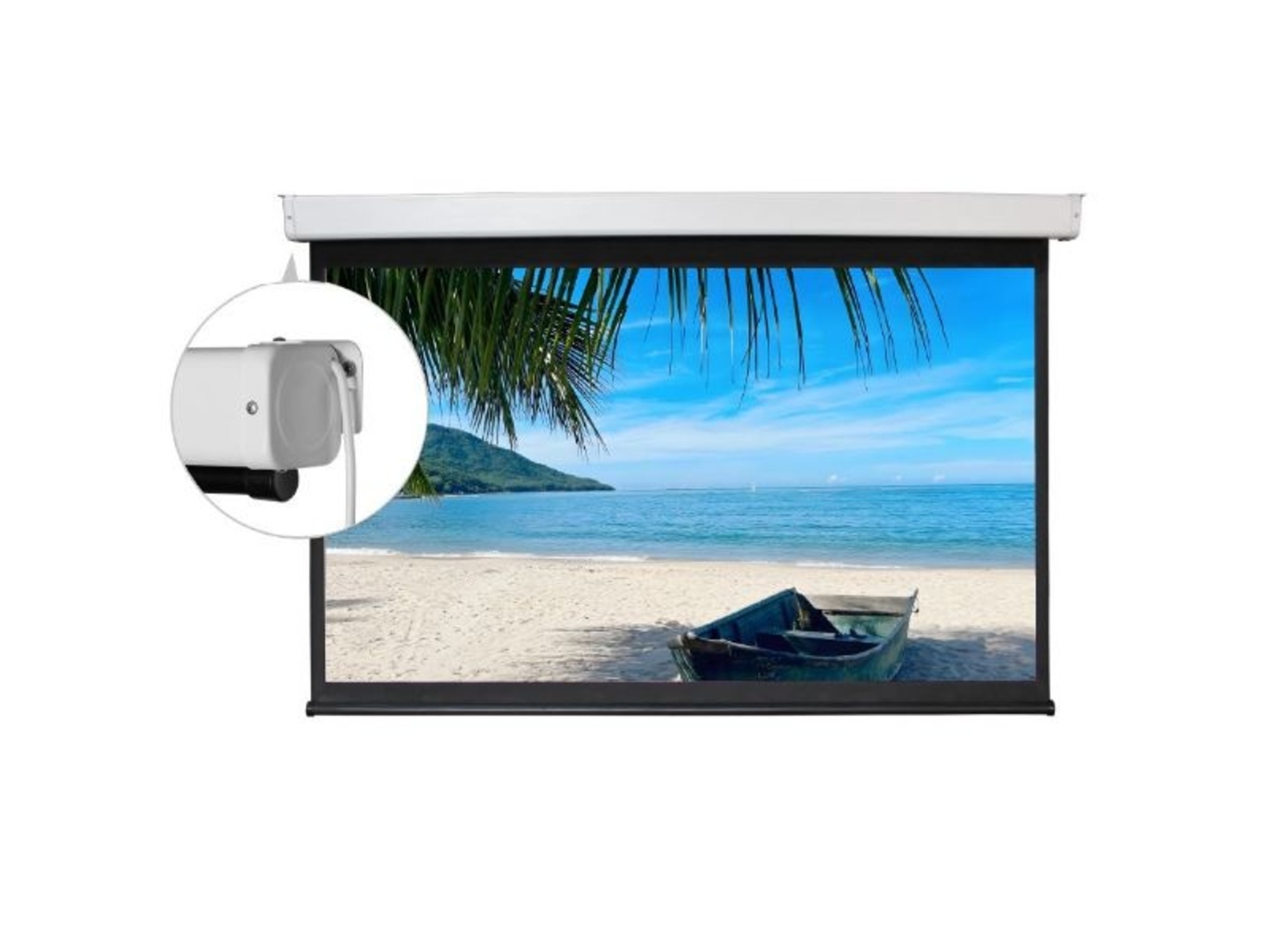 Brateck 100'' 16:9 Electric Projector Screen with Remote