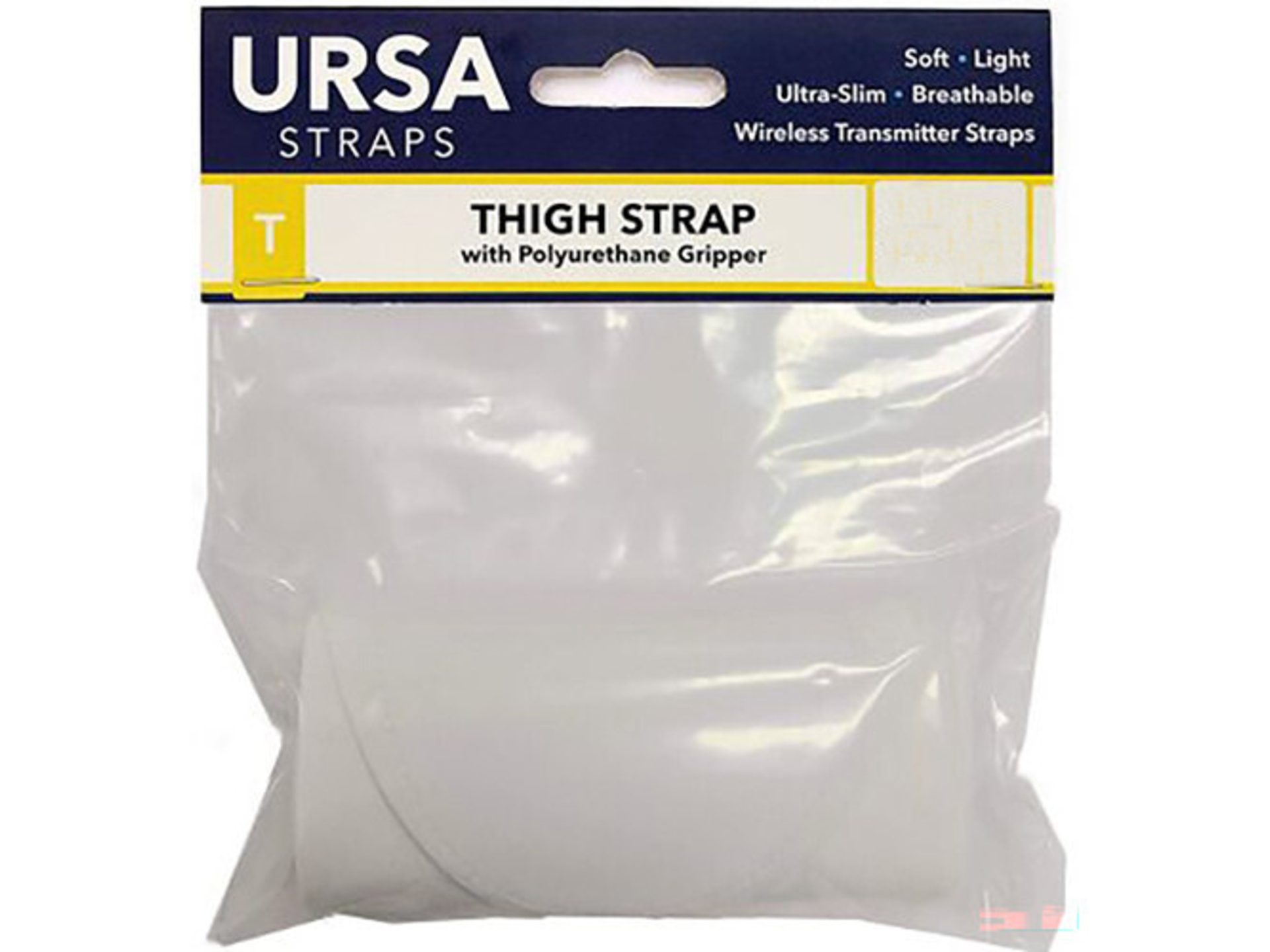 Ursa Thigh Strap with Vertical Pouch for Wireless Transmitters (White)