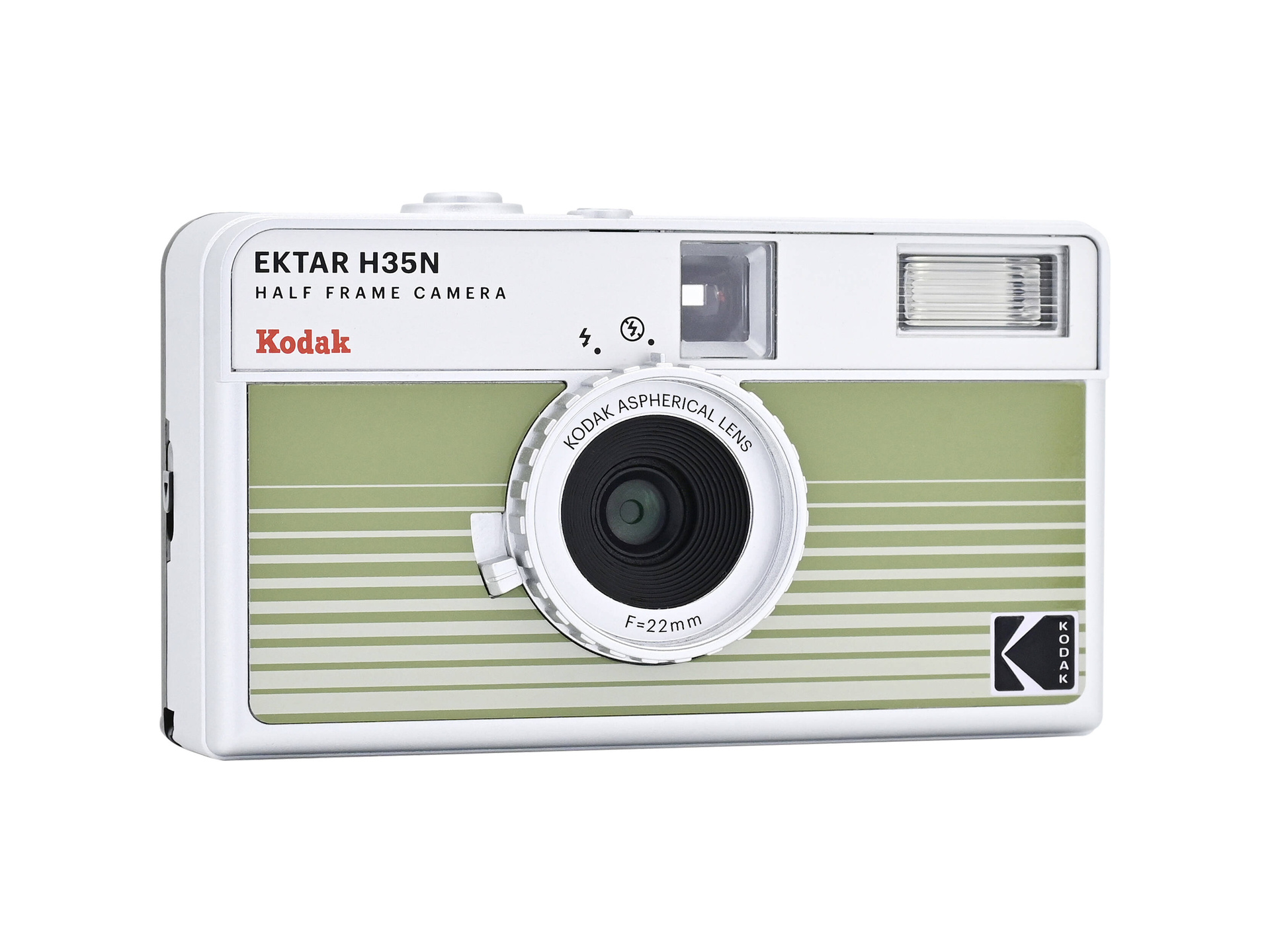 Kodak Ektar H35N Half-Frame Film Camera (Striped Green)
