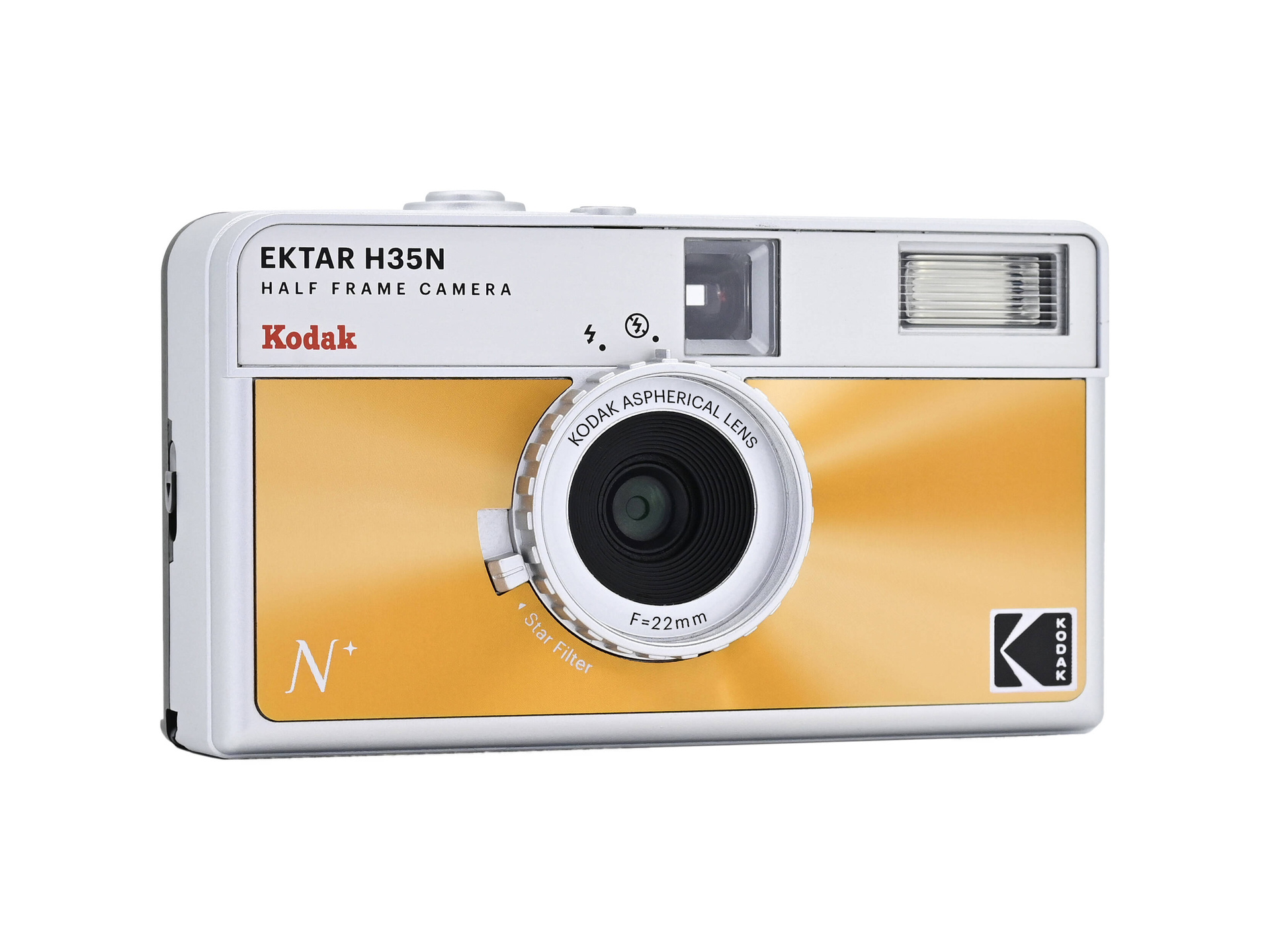 Kodak Ektar H35N Half-Frame Film Camera (Glazed Orange)