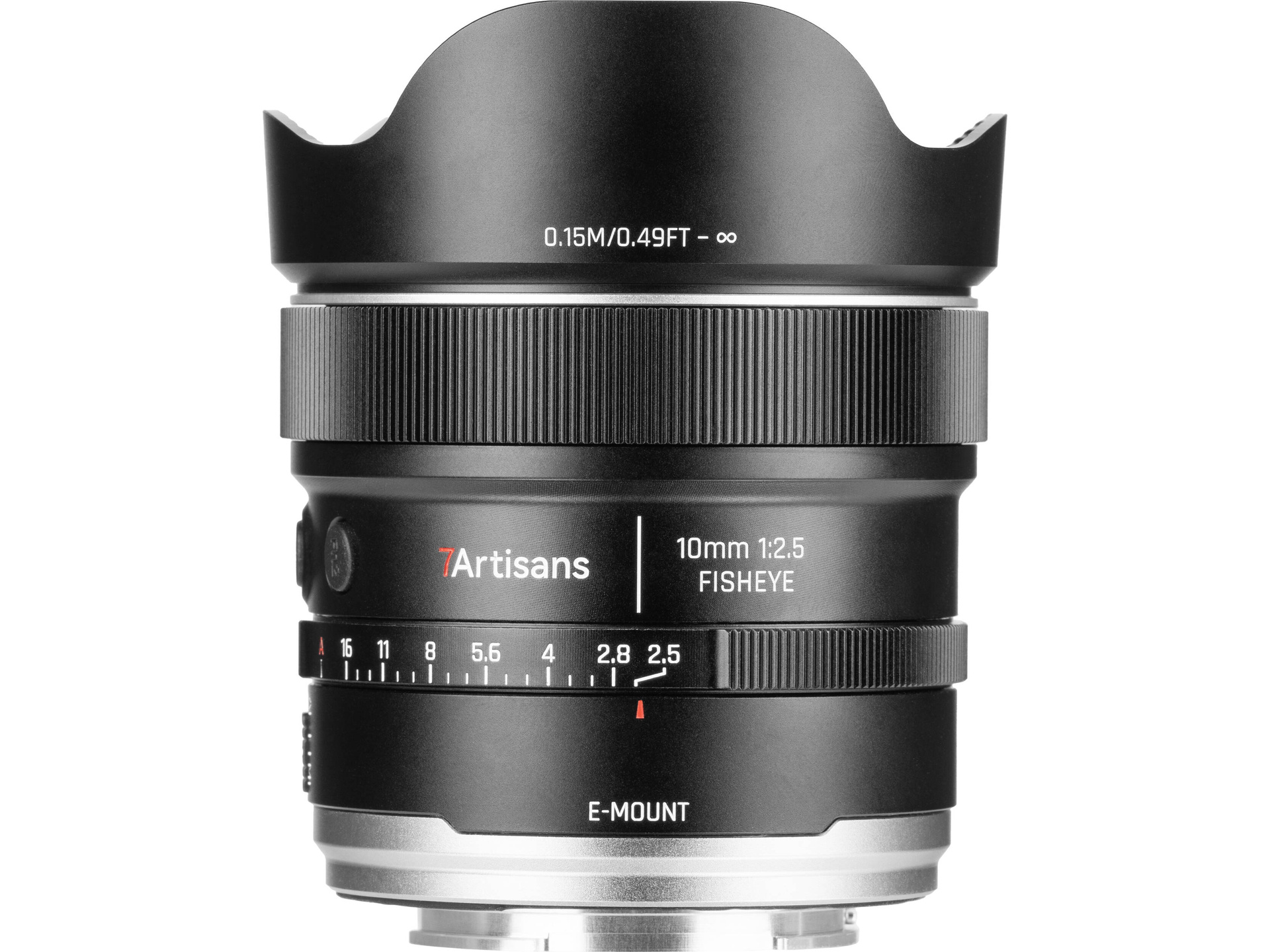 7Artisans 10mm f/2.5 AF MAX Fisheye Lens (Sony E)