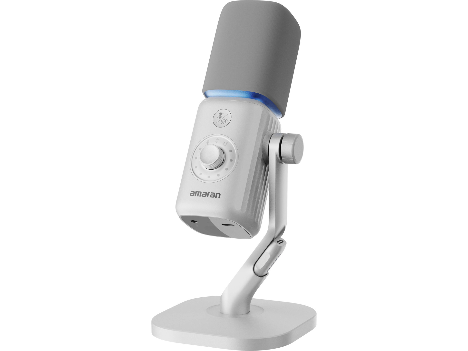 amaran Mic Wireless Dynamic Supercardioid Microphone Desktop Stand Kit (White)