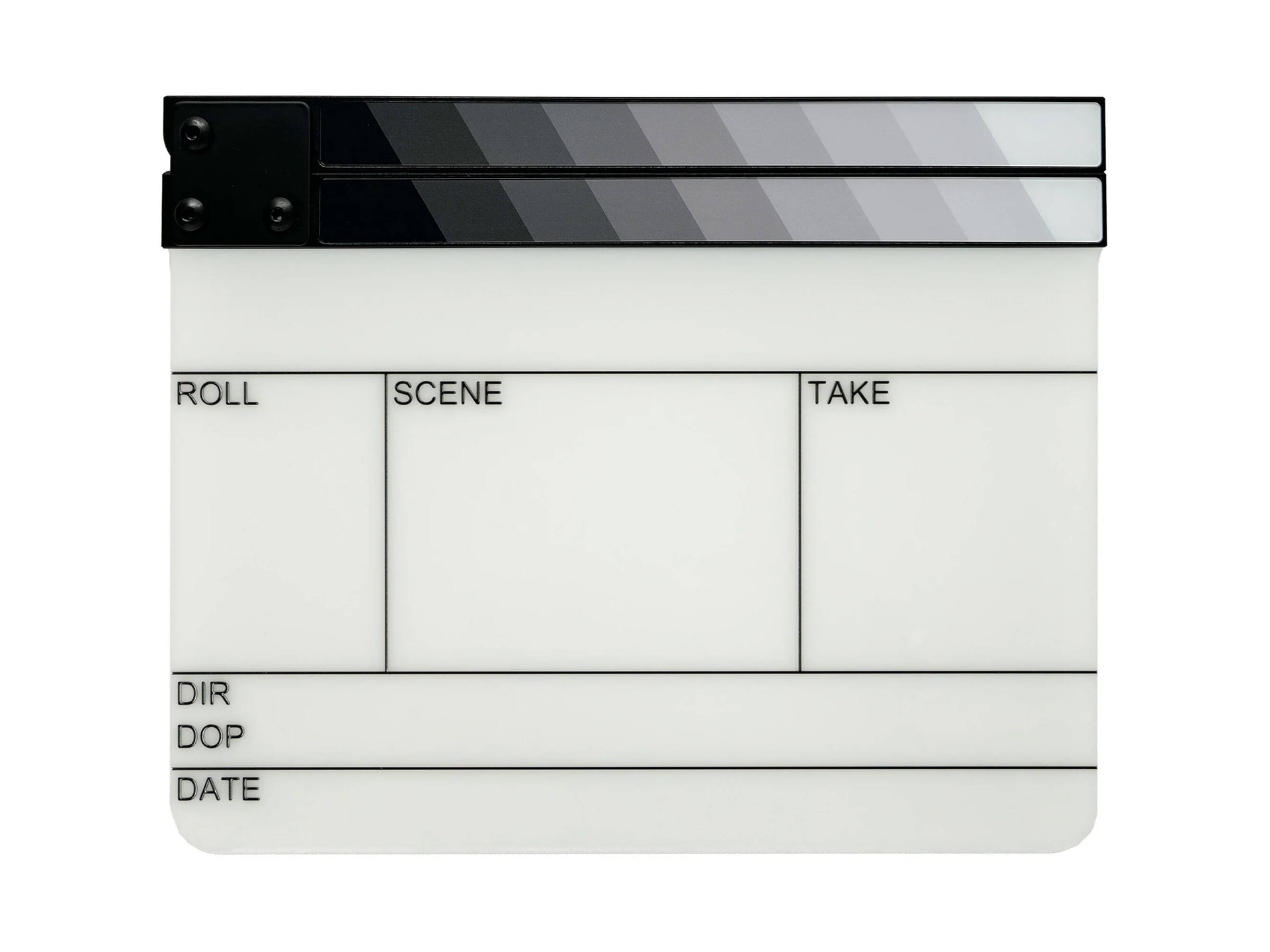 Filmsticks Gripsticks Grayscale Clapperboard Kit (Medium, USA Version)