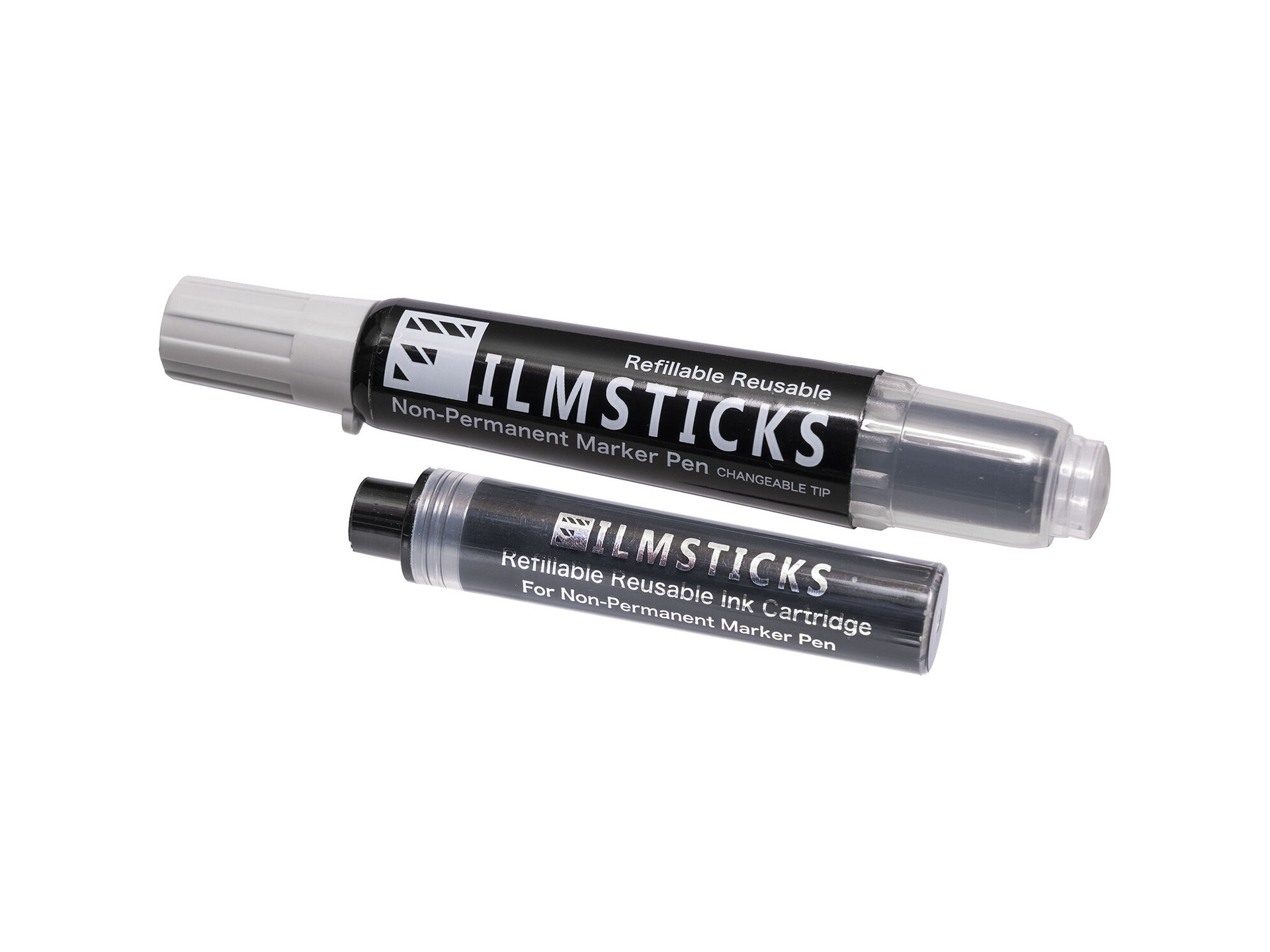 Filmsticks Reusable Dry Erase Marker Pen Bundle (Black)
