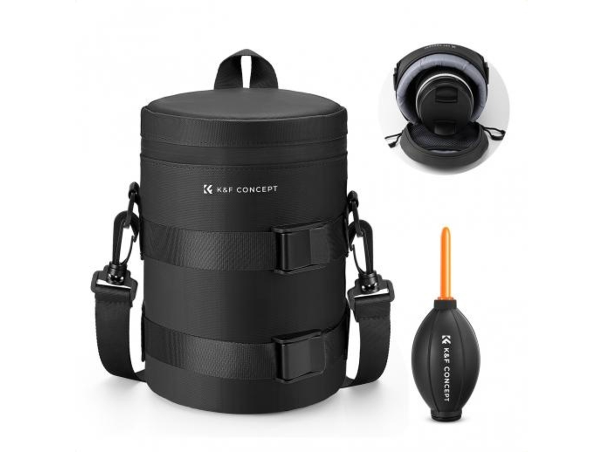 K&F Concept Waterproof Camera Lens Pouch Case (Large)