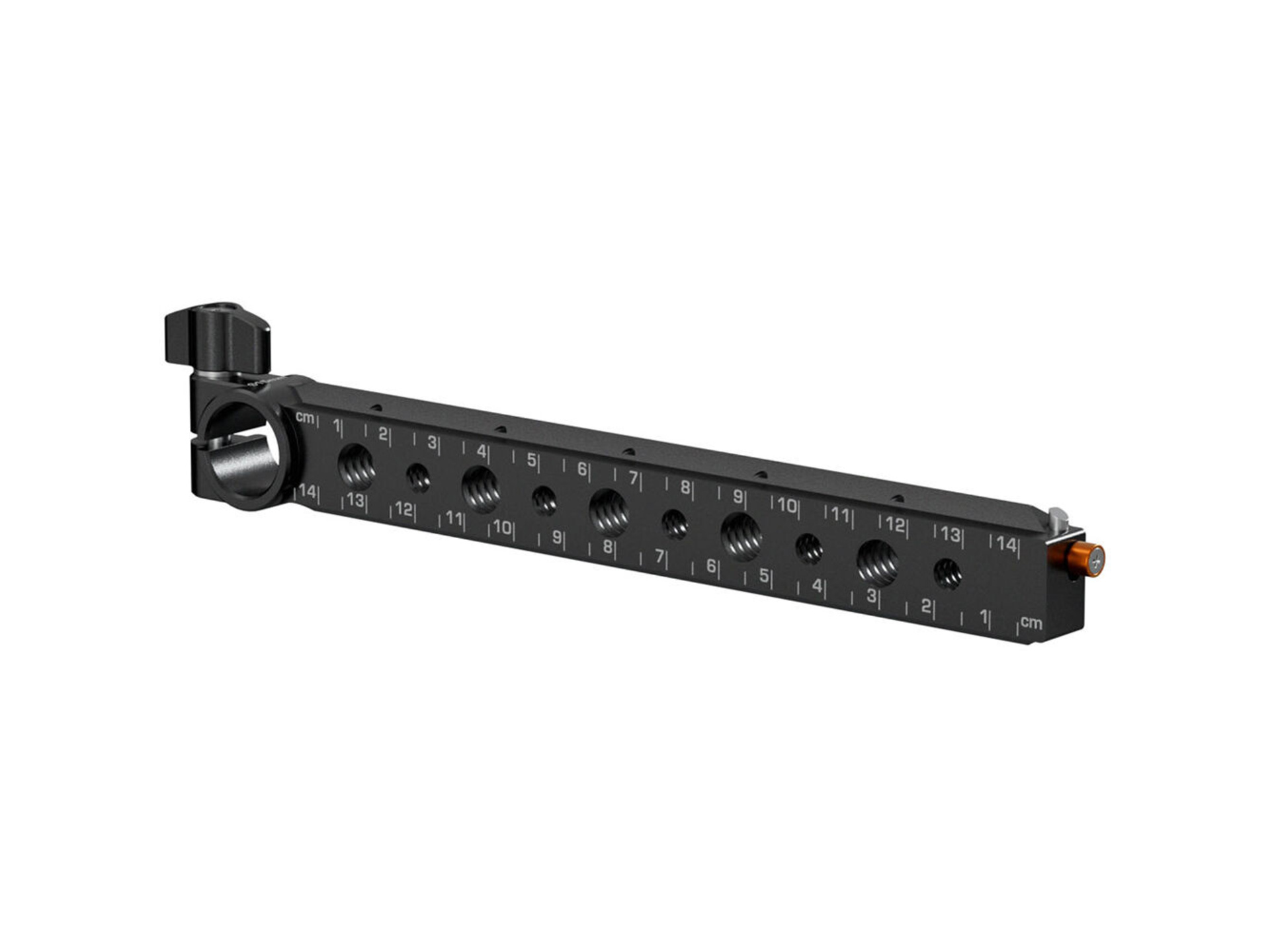 Bright Tangerine NATO Rail with 15mm Rod Port