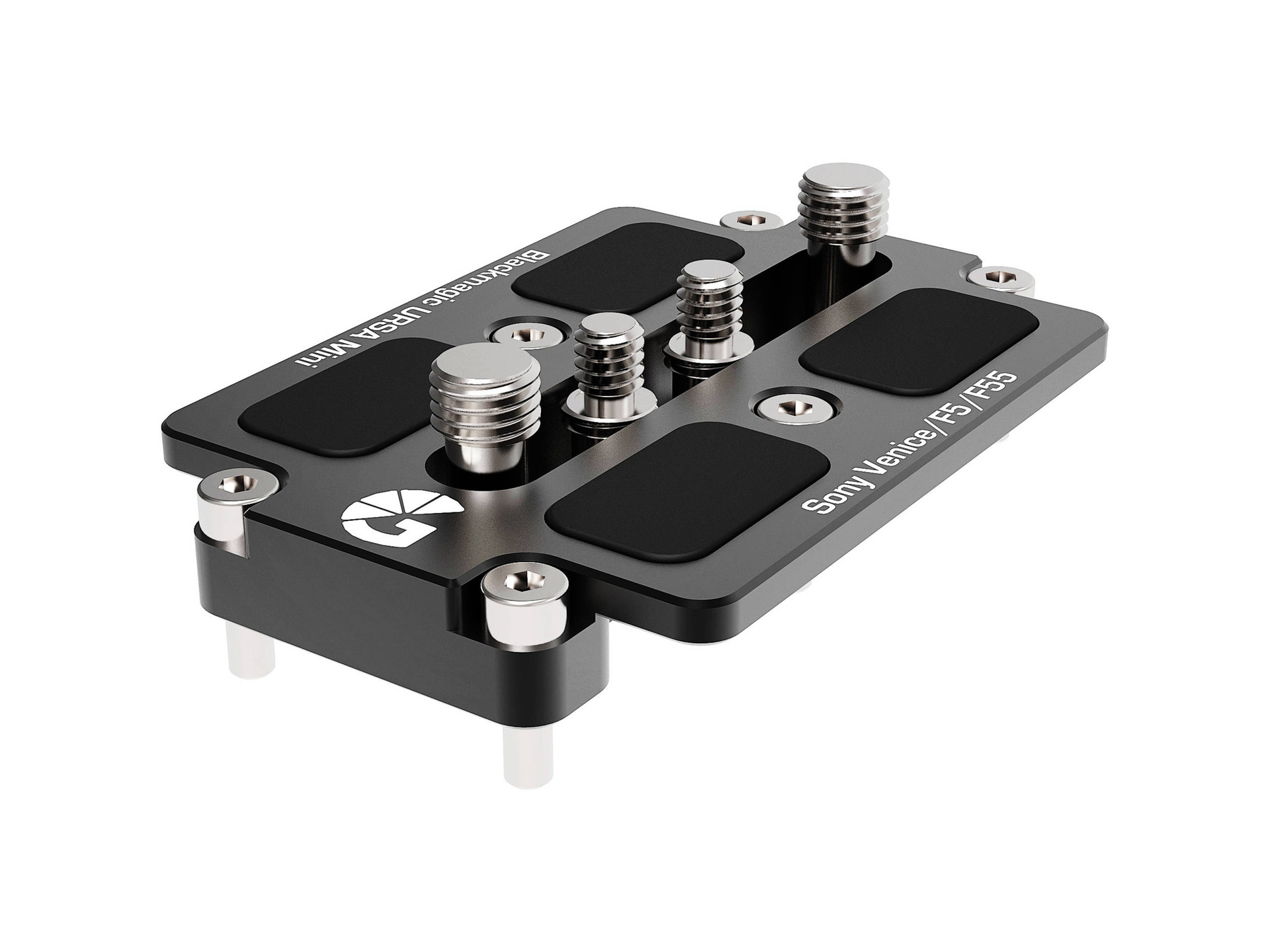 Bright Tangerine Sony VENICE / BMD URSA Mini Riser for Left Field 15mm LWS Quick Release Baseplate