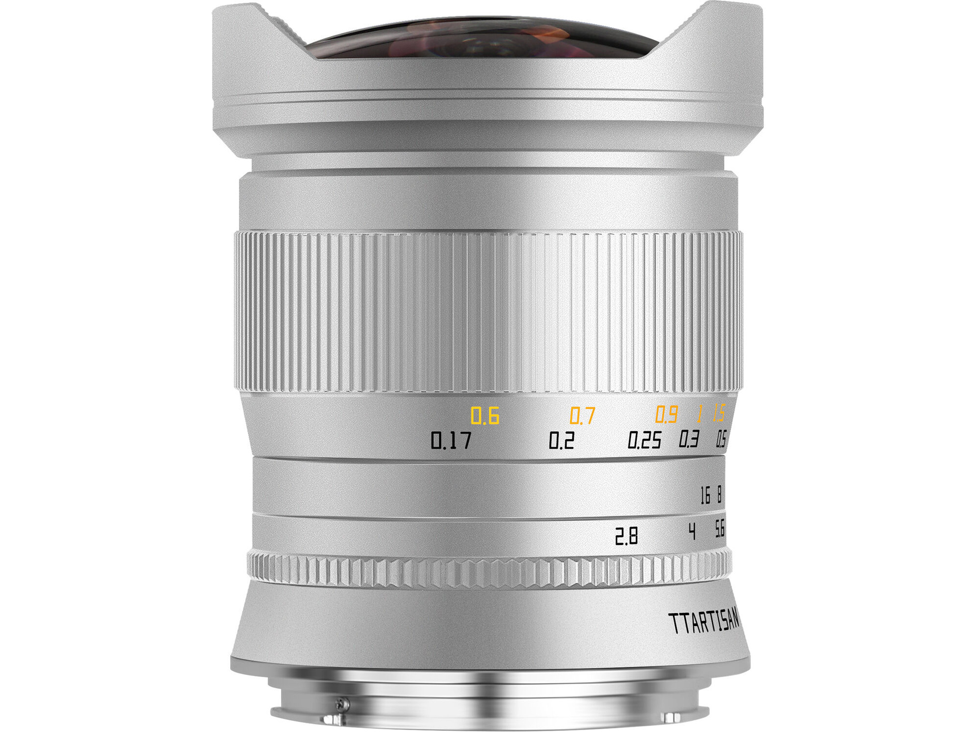 TTArtisan 11mm f/2.8 Fish Eye Lens (Canon RF, Silver)