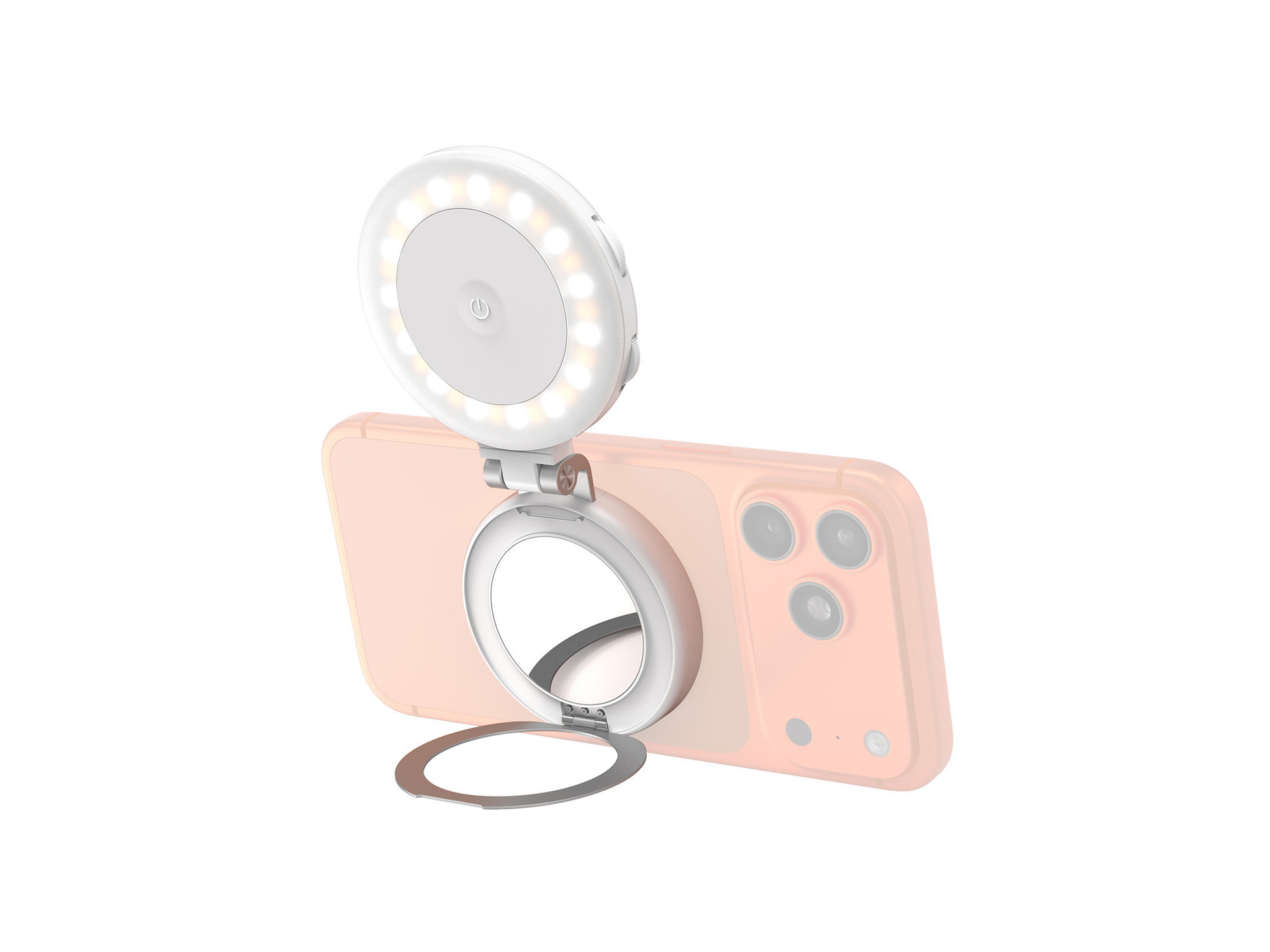 SmallRig 6155 M2 LED Light with Magnetic Mount and Support for Phones (White)