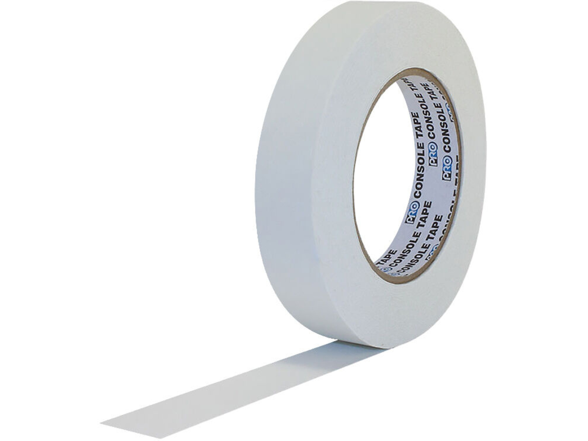ProTapes Premium Flatback Paper Console Tape (25mm x 55m, White)