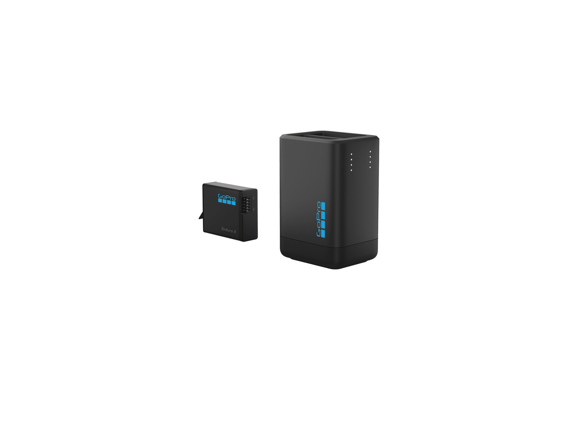 GoPro Dual-Battery Charger with Enduro 2 Battery for MISSION 1 Series & HERO13 Black