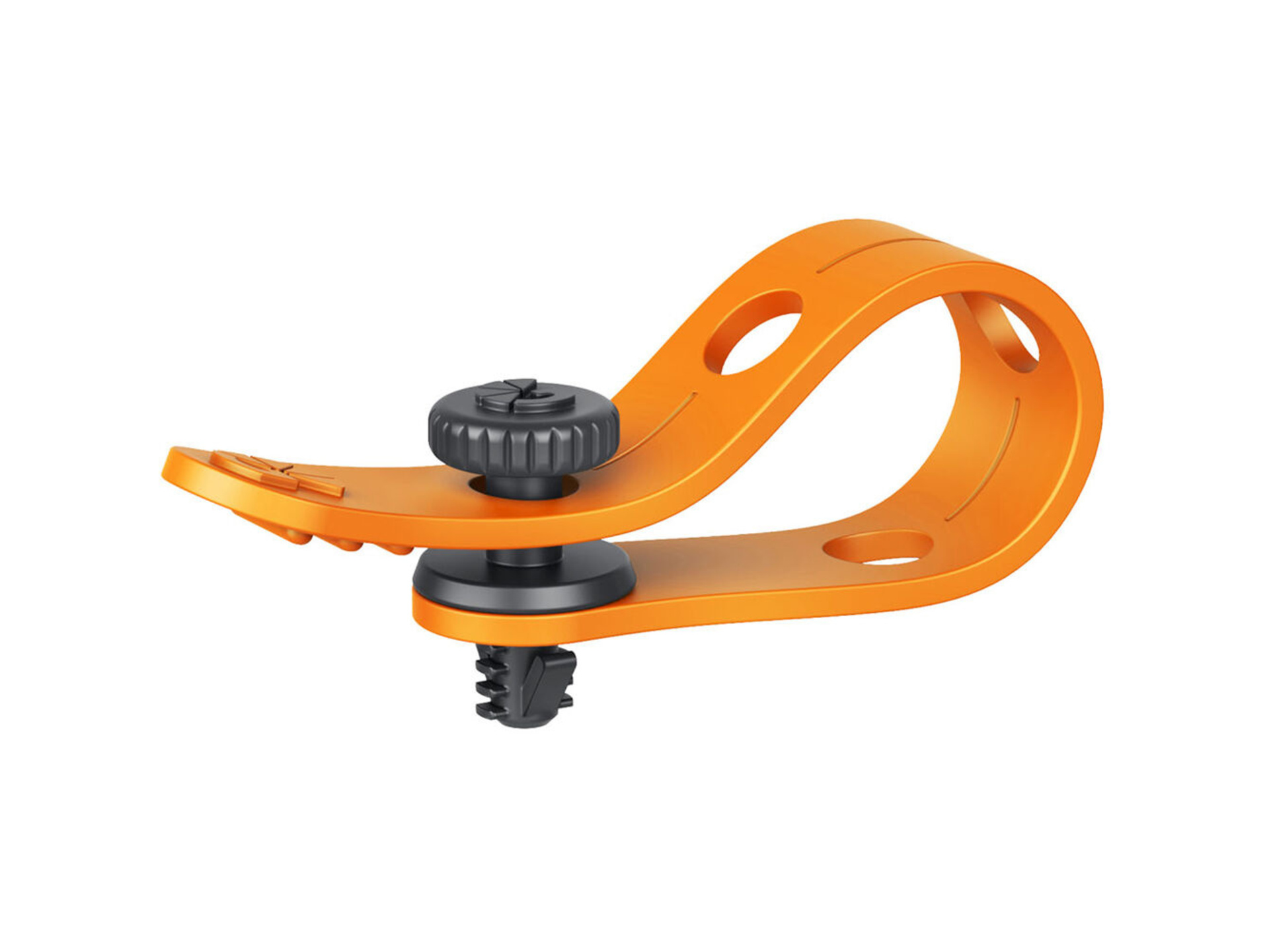 Bright Tangerine Loom Cable Tidy (Orange, 1/4"-20, 8-Pack)