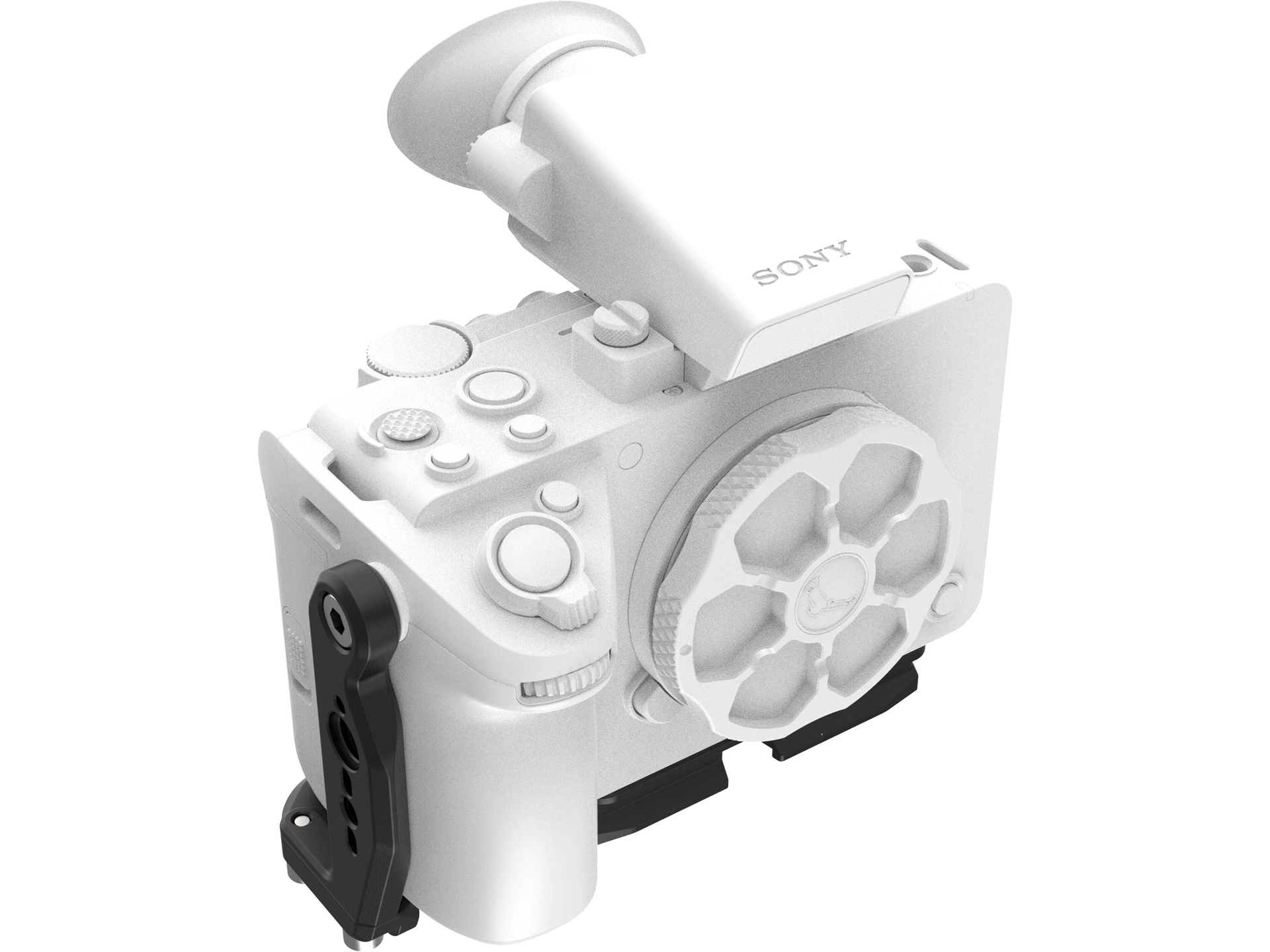 Kondor Blue Hybrid Camera Cage for Sony FX5 (Half Cage, Raven Black)