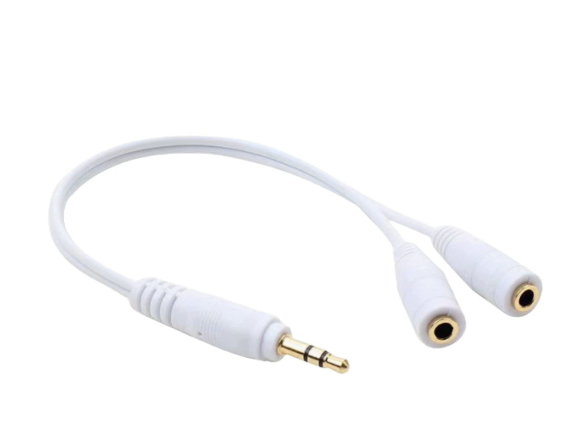 Titan Speaker and Headphone Splitter (White)