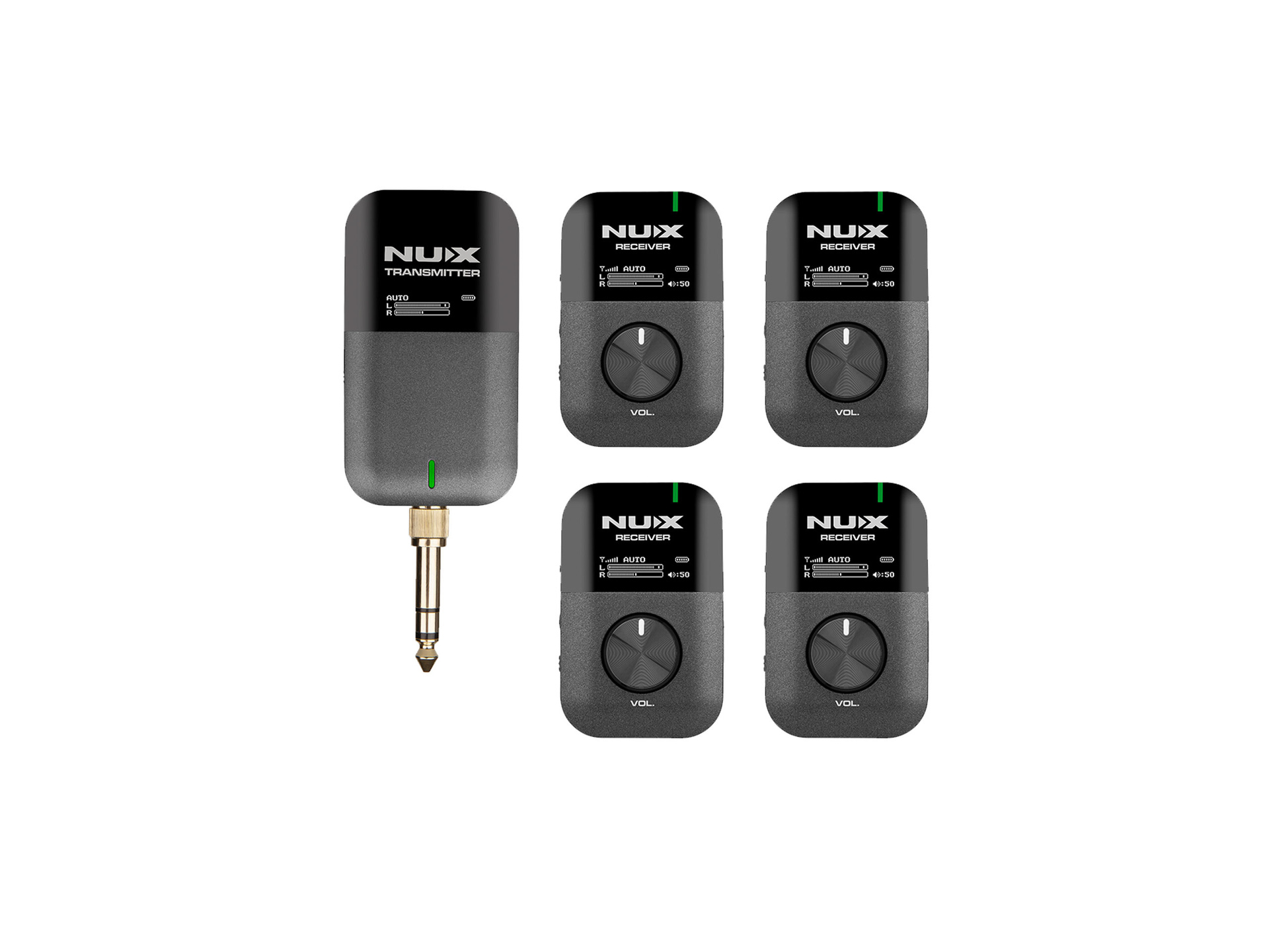NUX C-7X4 Stereo Wireless In-Ear Monitor 4 Receiver System
