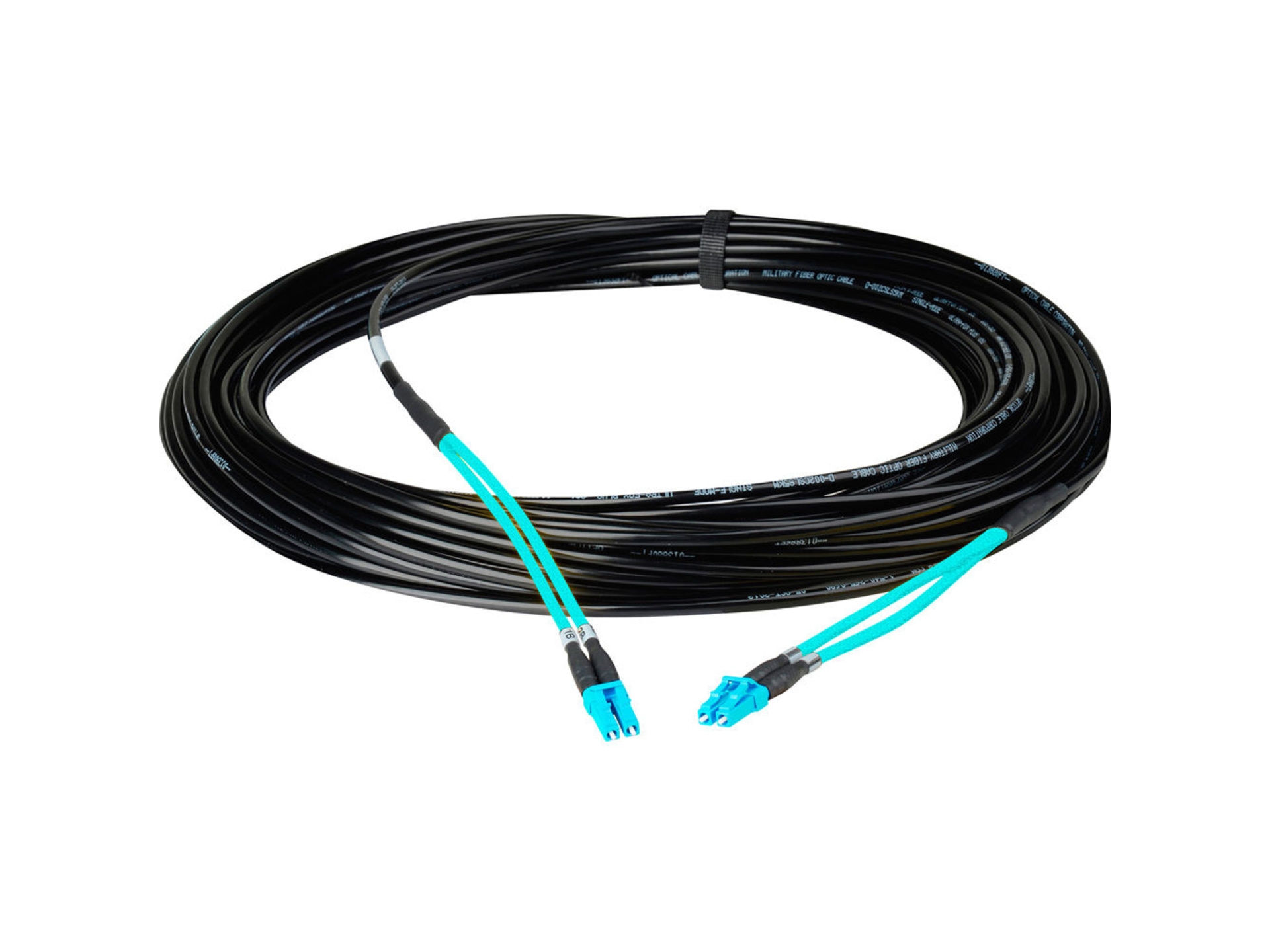Camplex Two-Channel LC Multimode OM3 Fiber Optic Snake (22.9m)