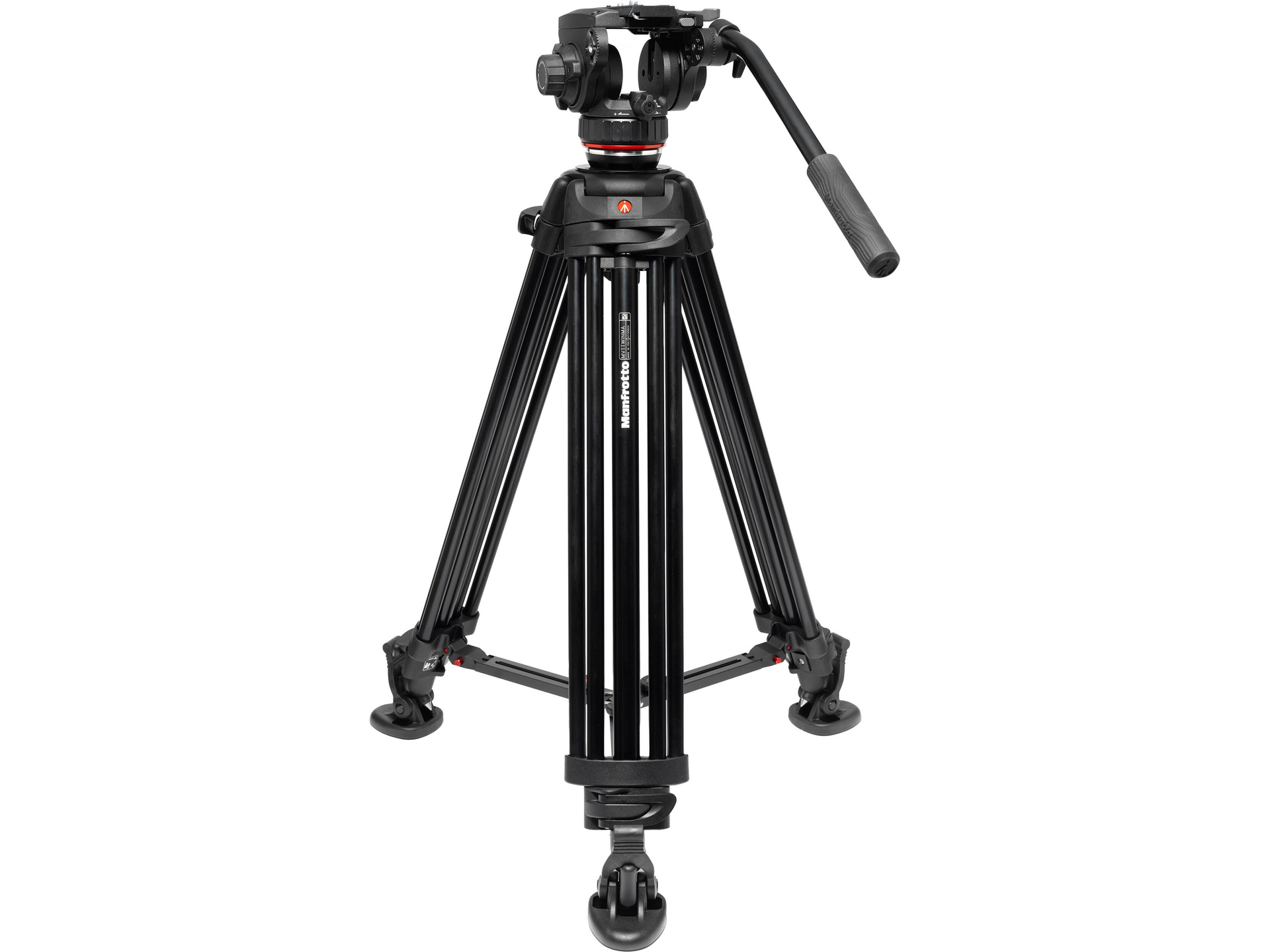 Manfrotto 502X Fluid Video Head & MVTTWINMA Aluminum Tripod with Mid-Level Spreader