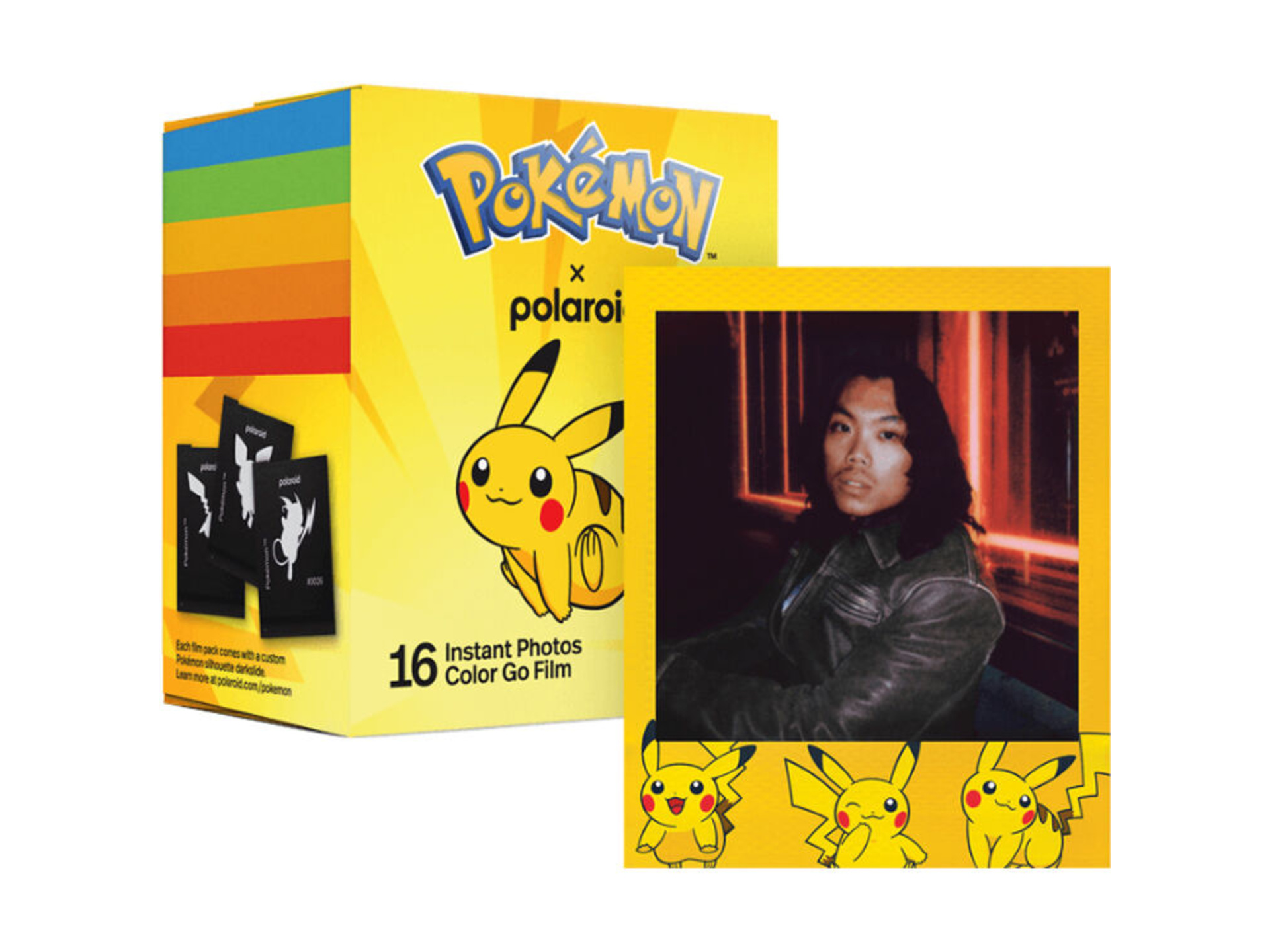 Polaroid Go Color Film (16 Exposures, Pokemon Pikachu Edition)
