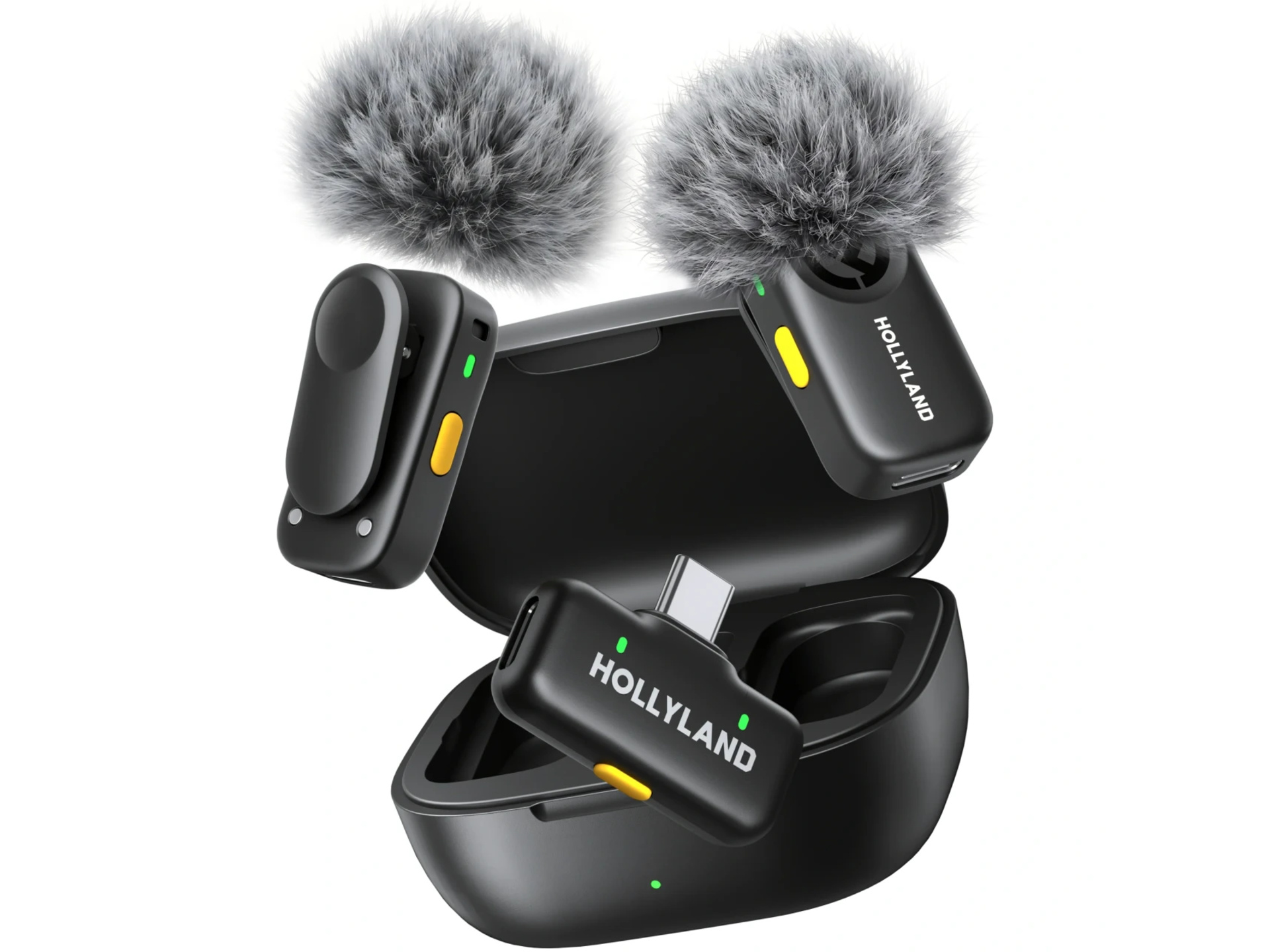 Hollyland LARK A2 DUO 2-Person Wireless Microphone System (Space Gray)