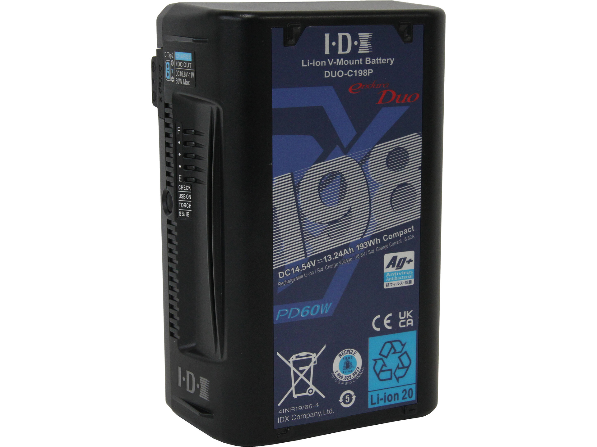 IDX System Technology DUO-C198P 193Wh High-Load Li-Ion V-Mount Battery