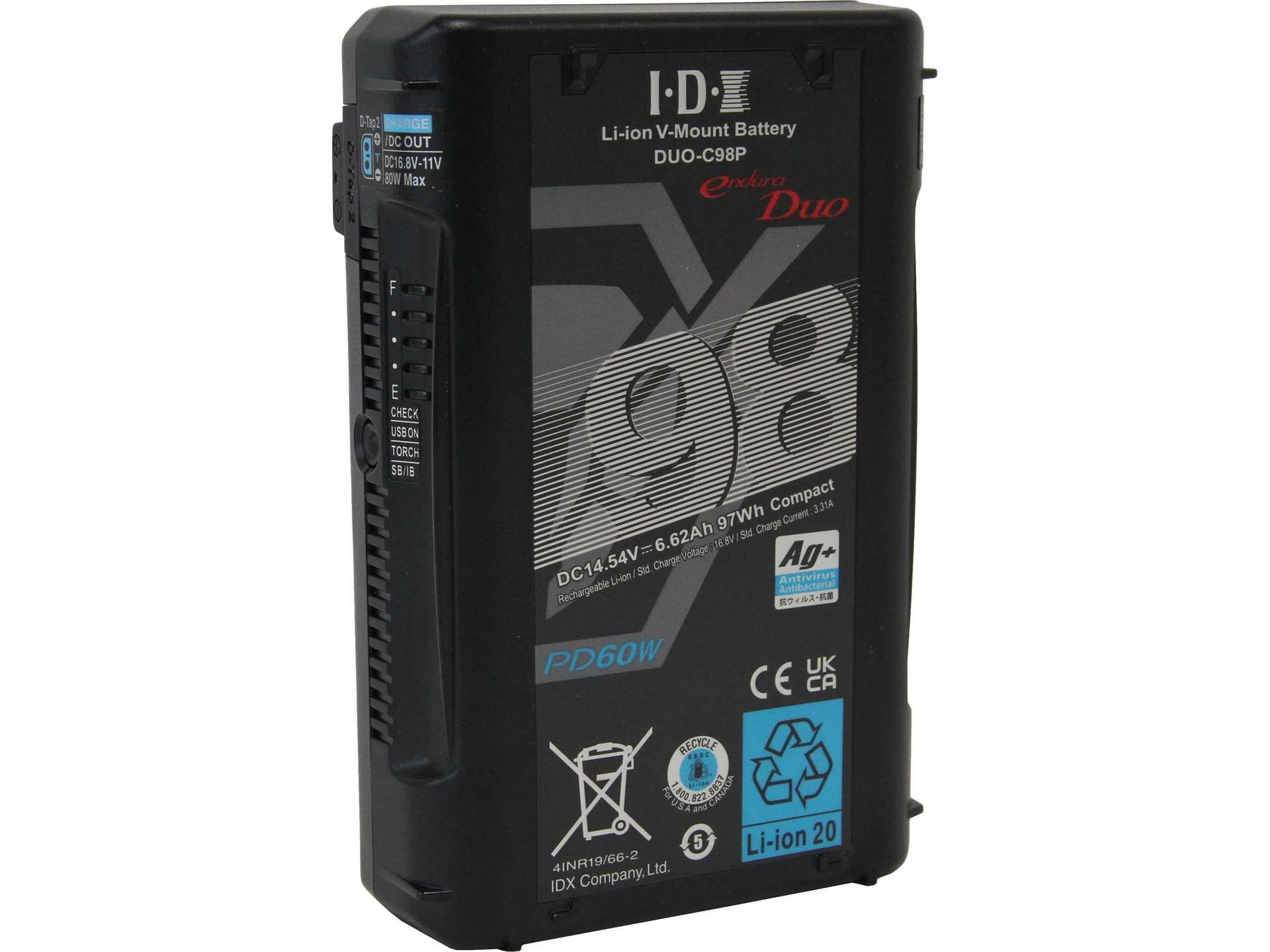 IDX System Technology DUO-C98P 97Wh High-Load Li-Ion V-Mount Battery