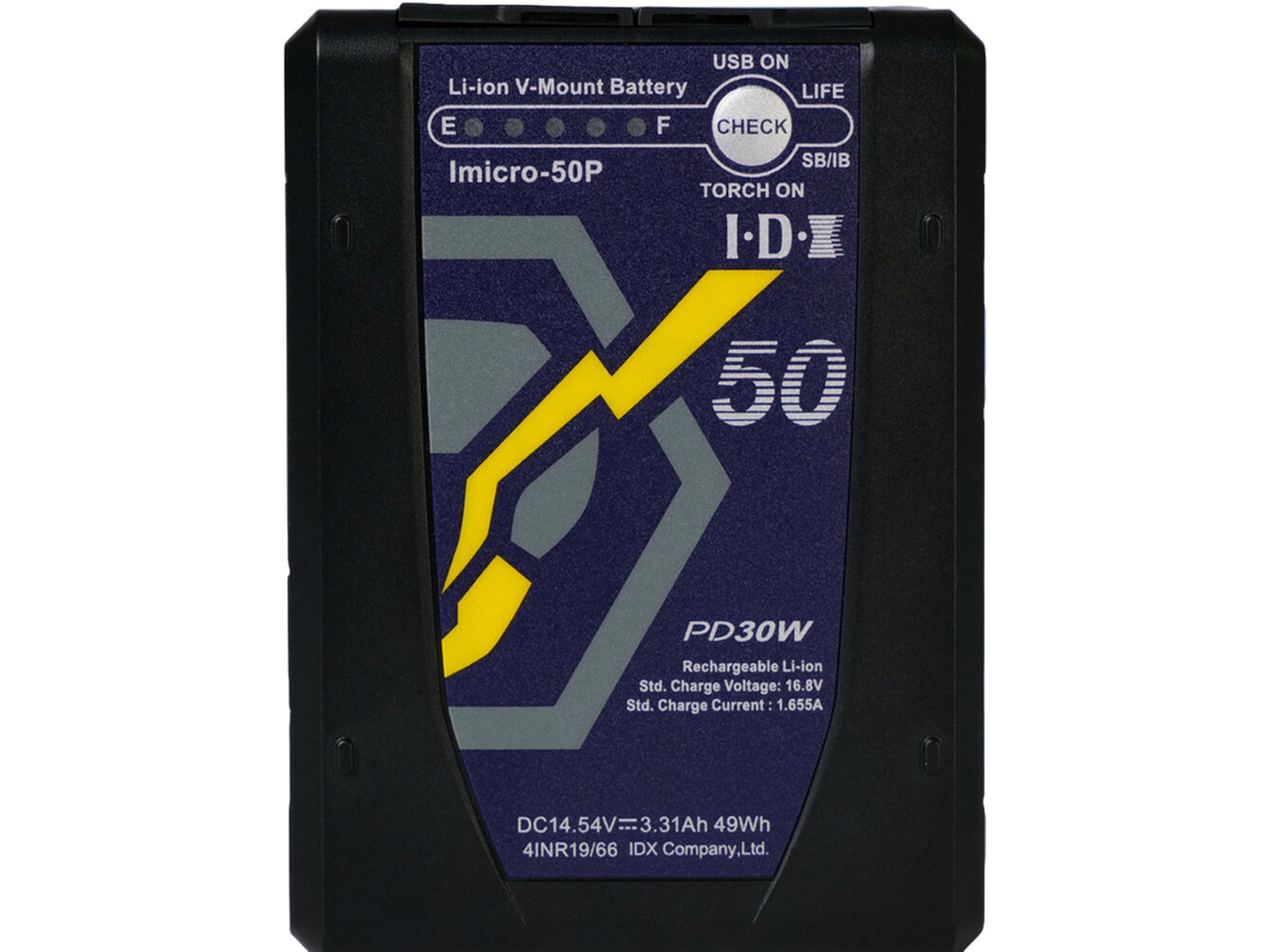 IDX System Technology Imicro-50P 49Wh High-Load Lithium-Ion Mini V-Mount Battery