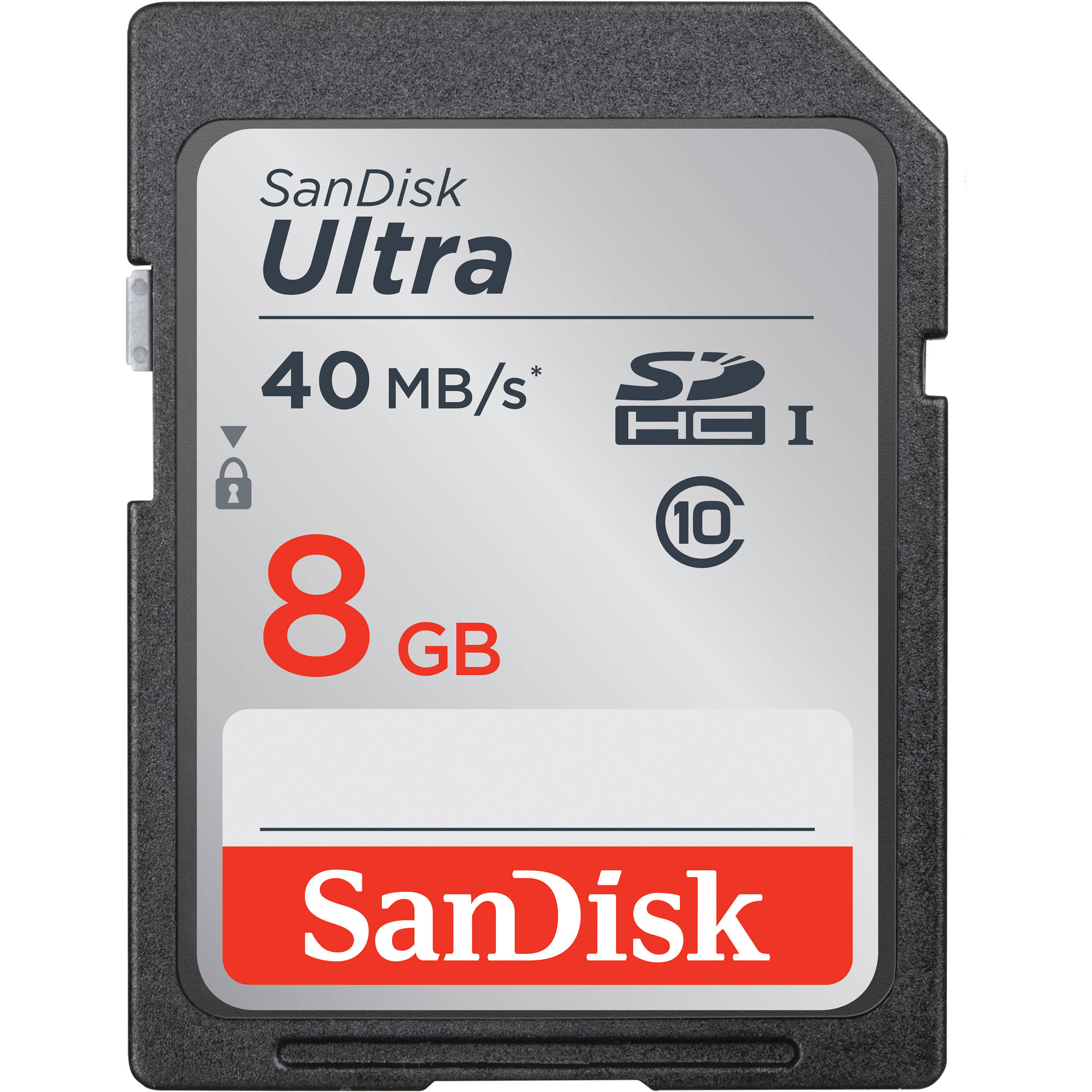 SanDisk 8GB Ultra SDHC Memory Card (40 MB/s)