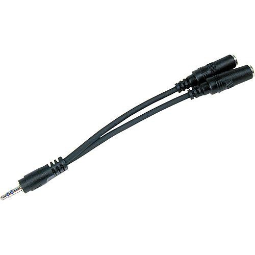 Comprehensive Stereo Mini Male to 2 Stereo Mini Female Y-Cable - 6"