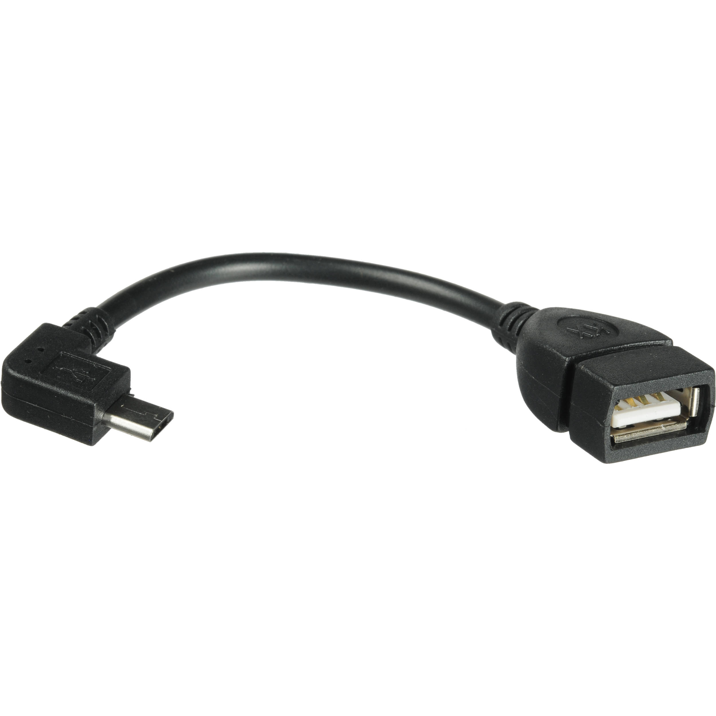 Comprehensive On-The-Go USB A Female to Micro USB B Male Adapter Cable (4")