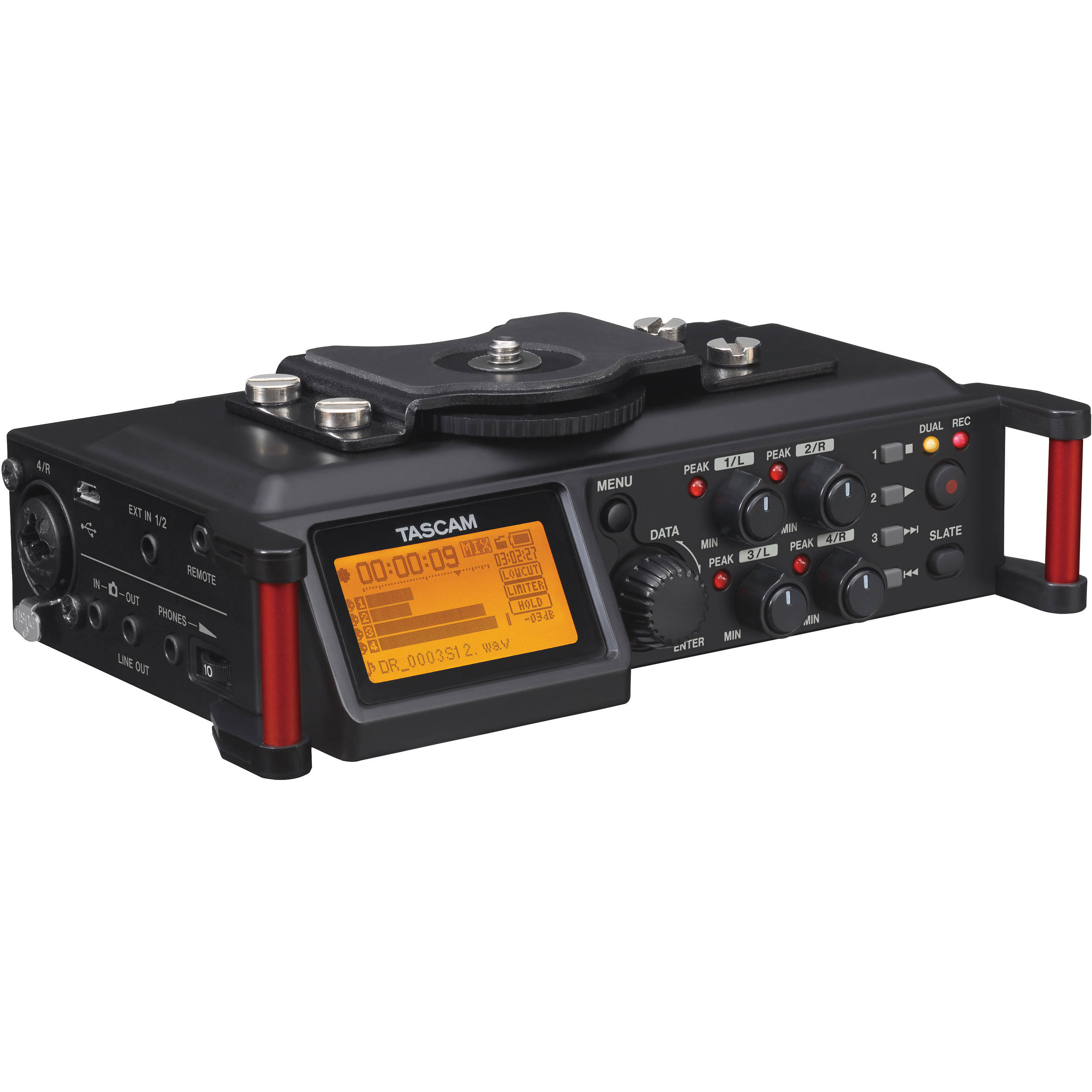 Tascam DR-70D 4-Channel Audio Recording Device for DSLR and Video Cameras