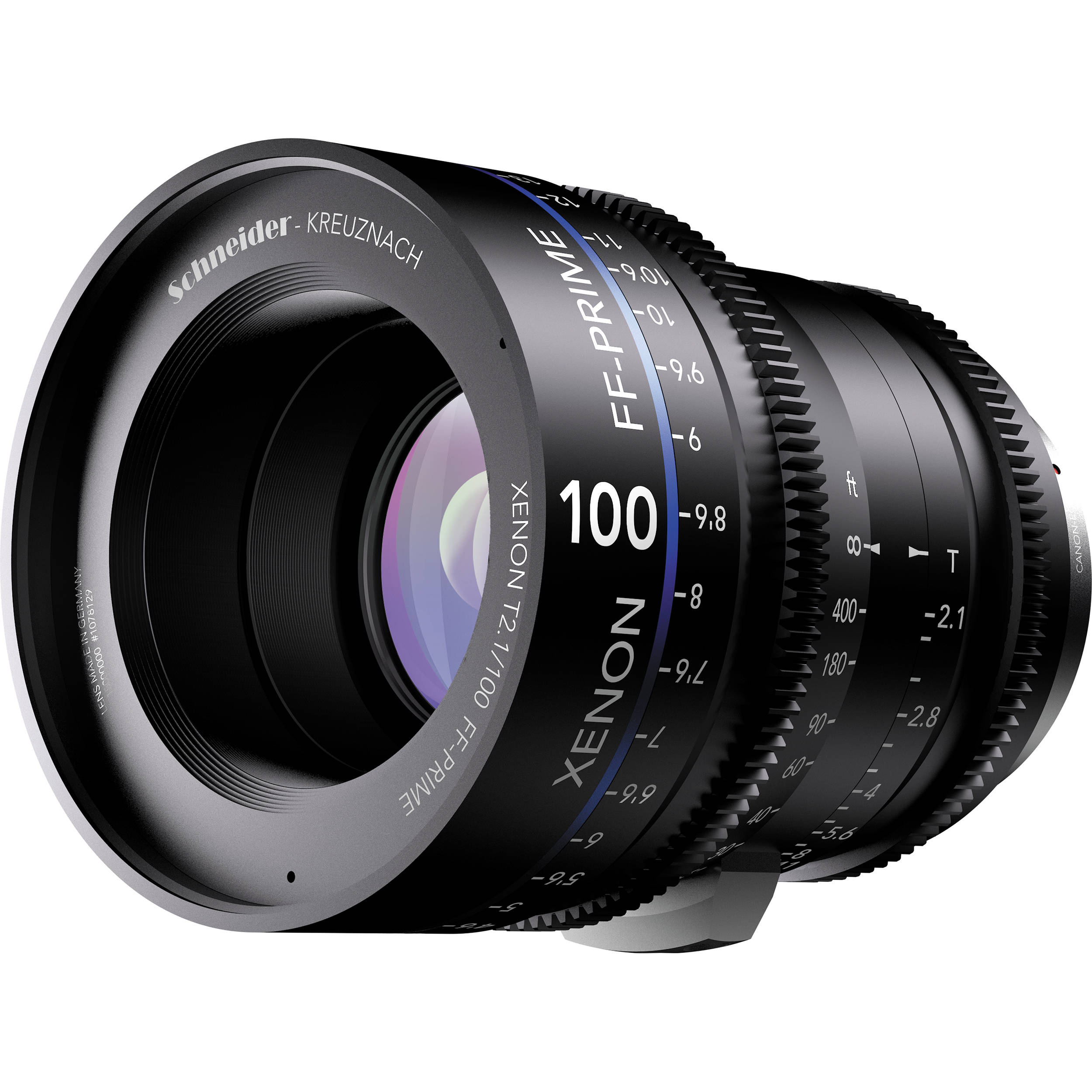 Schneider Xenon FF 100mm T2.1 Prime Lens (Canon EF Mount)