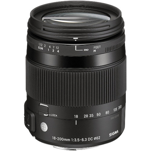 Sigma 18-200mm f/3.5-6.3 DC Macro OS HSM Lens For Canon Digital Cameras