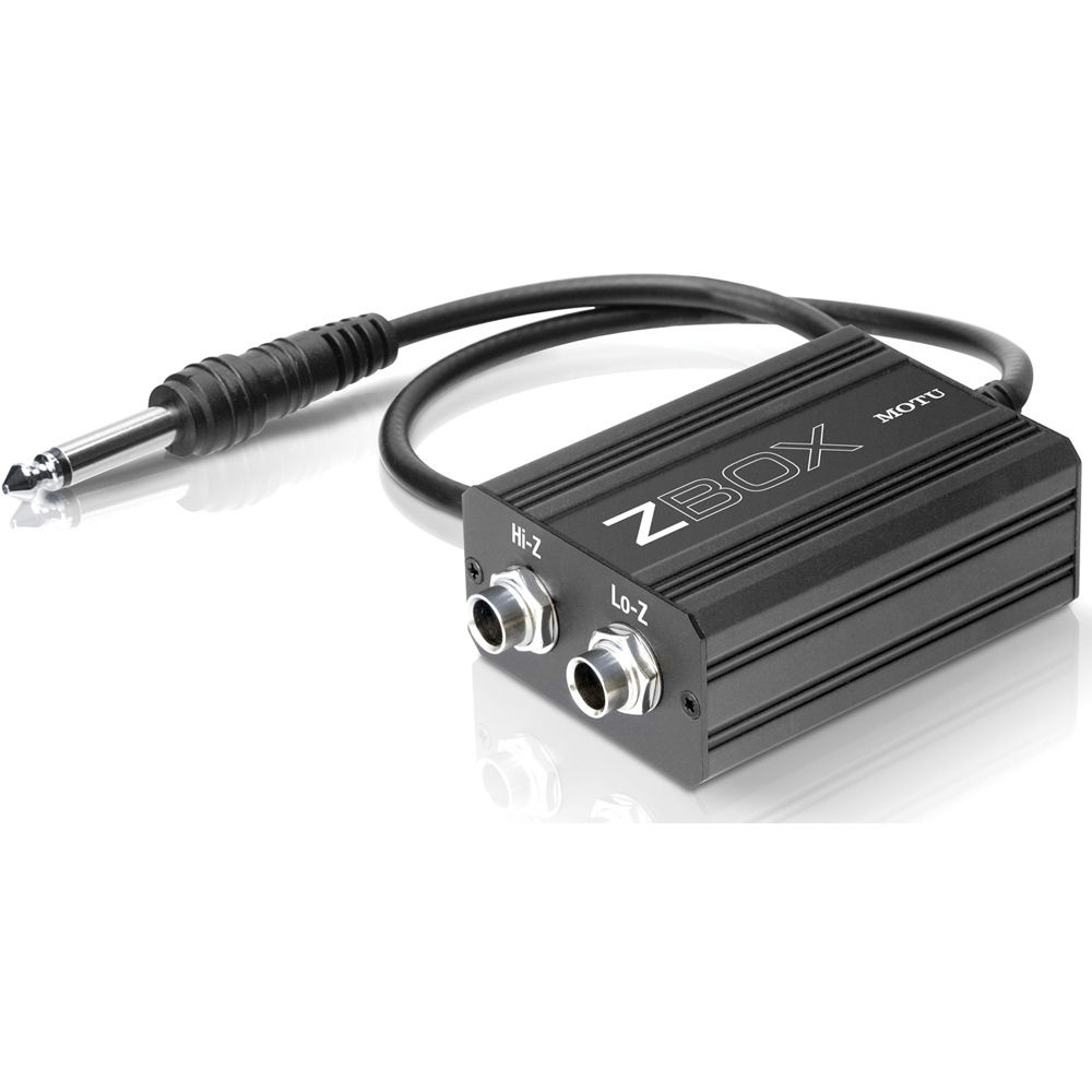 MOTU ZBox - Guitar Pickup Impedance Adapter