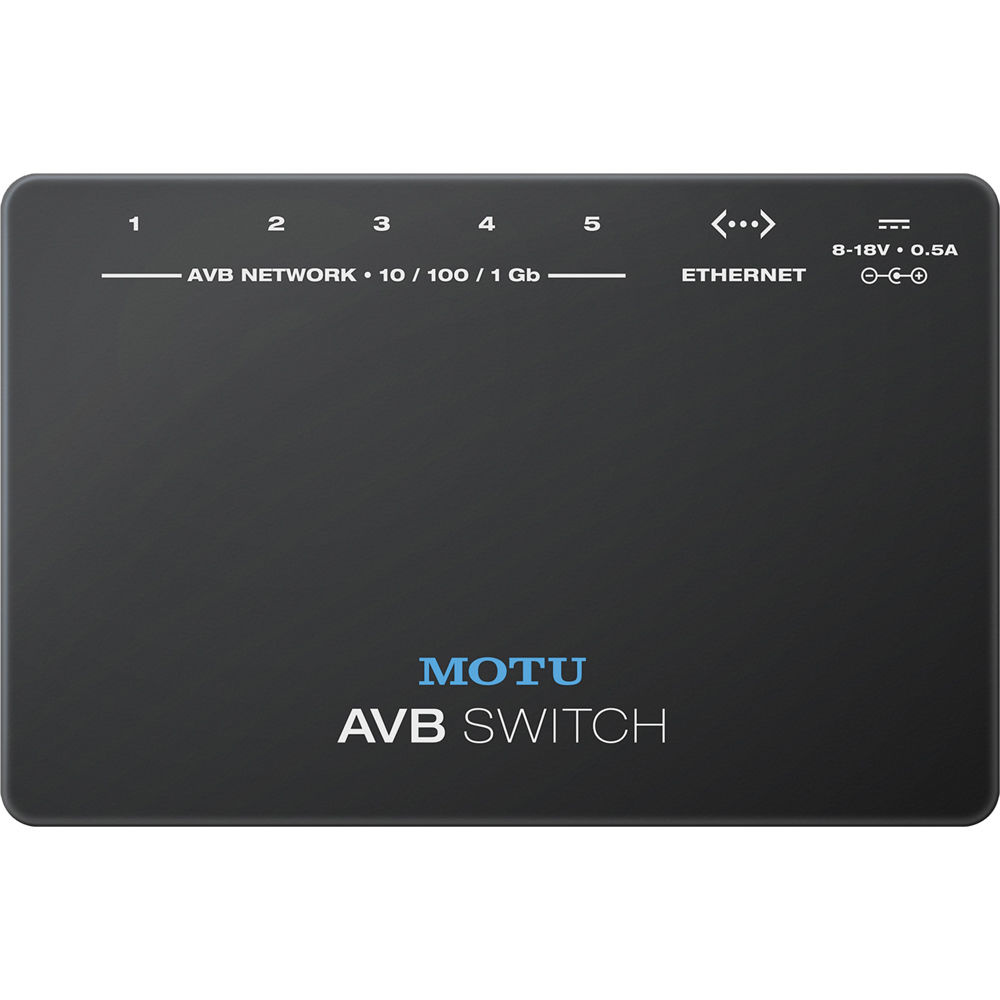 MOTU AVB Switch - Five-Port AVB Ethernet Switch | AU