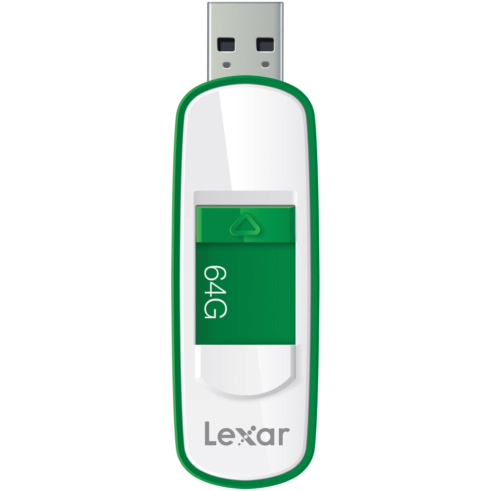 Lexar 64GB JumpDrive S75 USB 3.0 Flash Drive (Green)