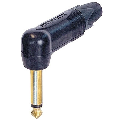 Neutrik NP2RX-B PX Series 1/4" Mono Phone Plug (Black with Gold-plated contacts)