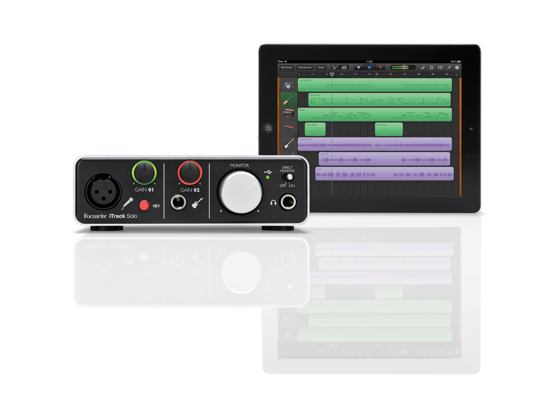 Focusrite iTrack Solo iPad/Mac/PC USBオーディオインターフェイス