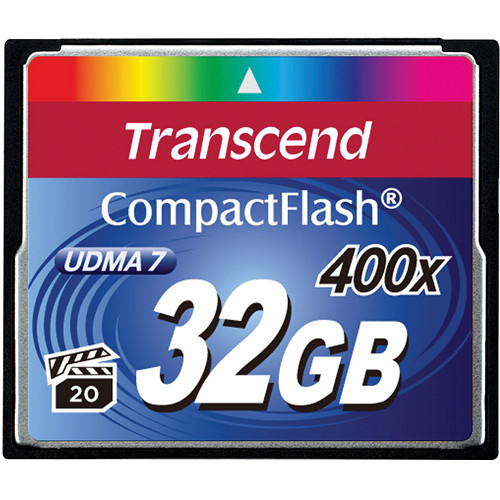 Transcend 32GB CompactFlash Memory Card 400x UDMA