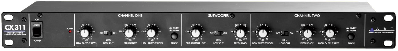 Art CX311 2-Way Crossover with Subwoofer Out