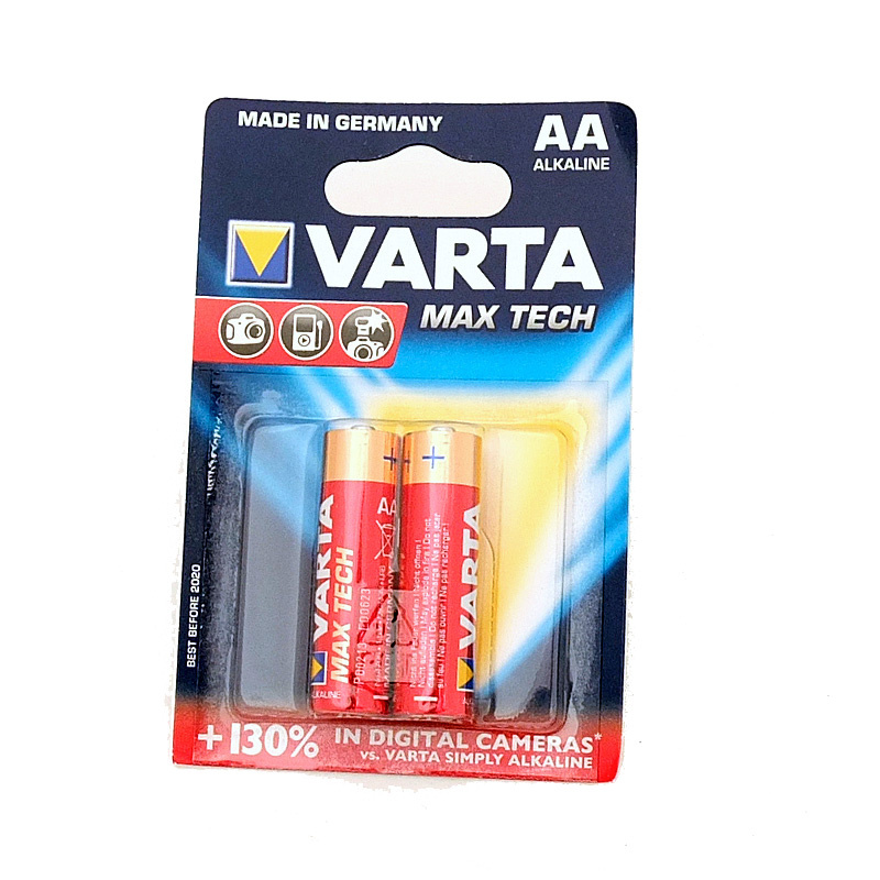 Varta Alkaline Maxi-Tech AA Battery - (2 Pack)