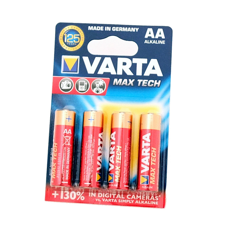 Varta Alkaline Maxi-Tech AA Battery - (4 Pack)