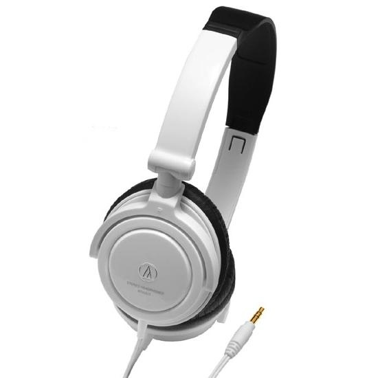Audio Technica ATH-SJ1 Dynamic Headphones - White