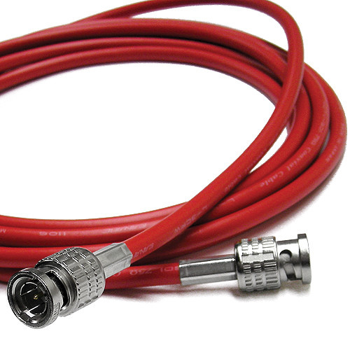 Canare 6" L-3CFW RG59 HD-SDI Coaxial Cable with Male BNCs (Red)