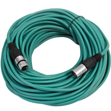 Canare L-4E6S Star Quad XLRM to XLRF Microphone Cable - 25' (Green)
