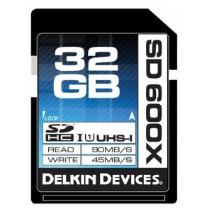Delkin Devices 32GB SDHC Memory Card 600x UHS-I