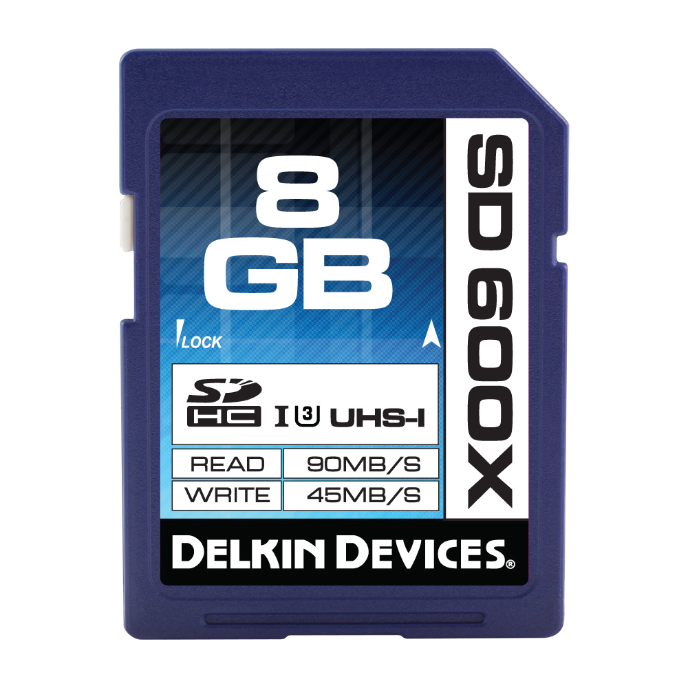 Delkin Devices 8GB SDHC Memory Card 600x UHS-I