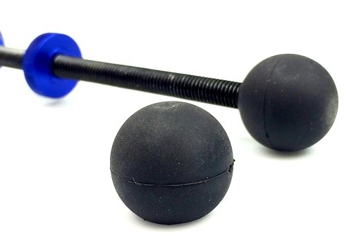 Glidetrack Black Rubber Balls