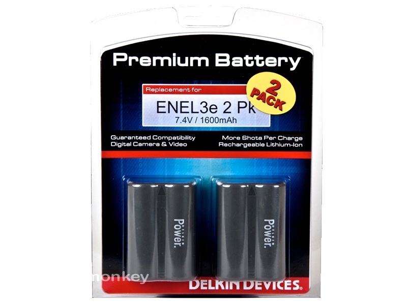 Delkin ENEL3E Batteries (2pk)